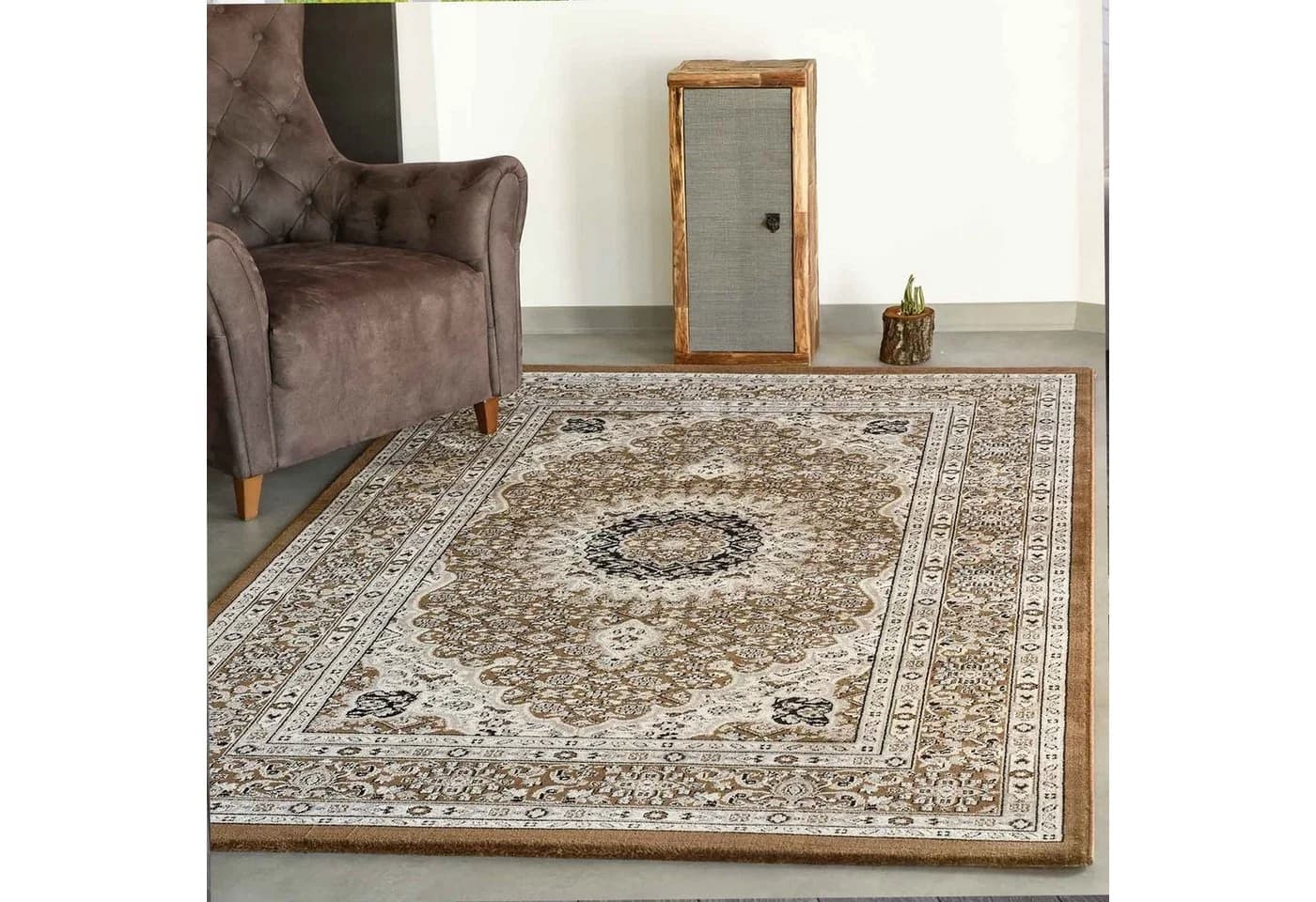 Vimoda Orientteppich Beige/Braun Orientalisch Ornament