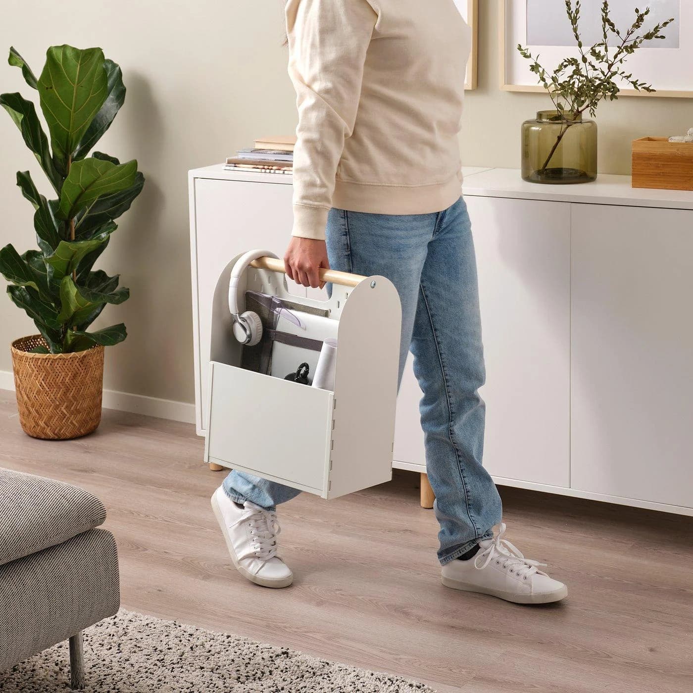 IKEA VATTENKAR Schreibutensilienfach Weiß