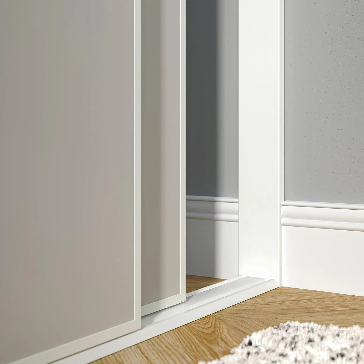 IKEA SKYTTA Endstück 2-läufig Weiß 2er-Set