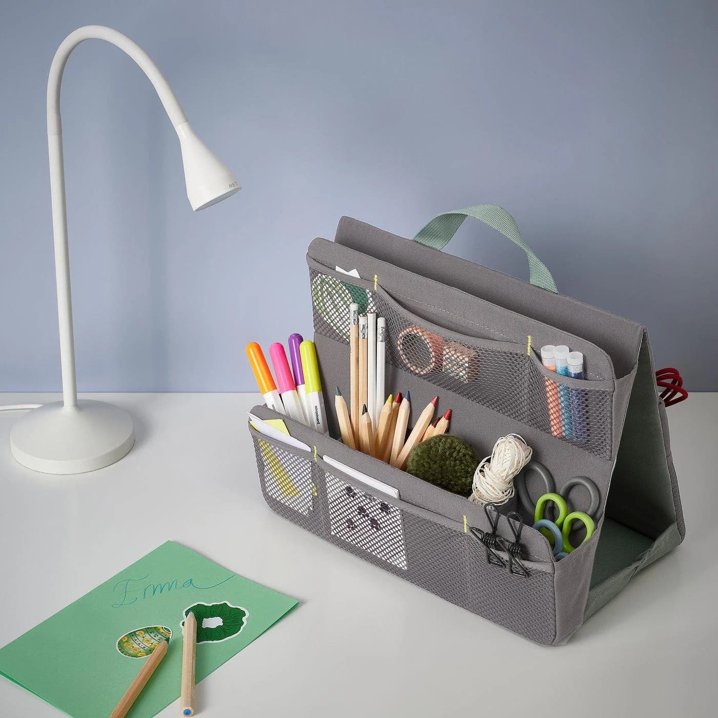 IKEA ÖVNING Tasche für Schreibtischzubehör mit Tablet-Fach