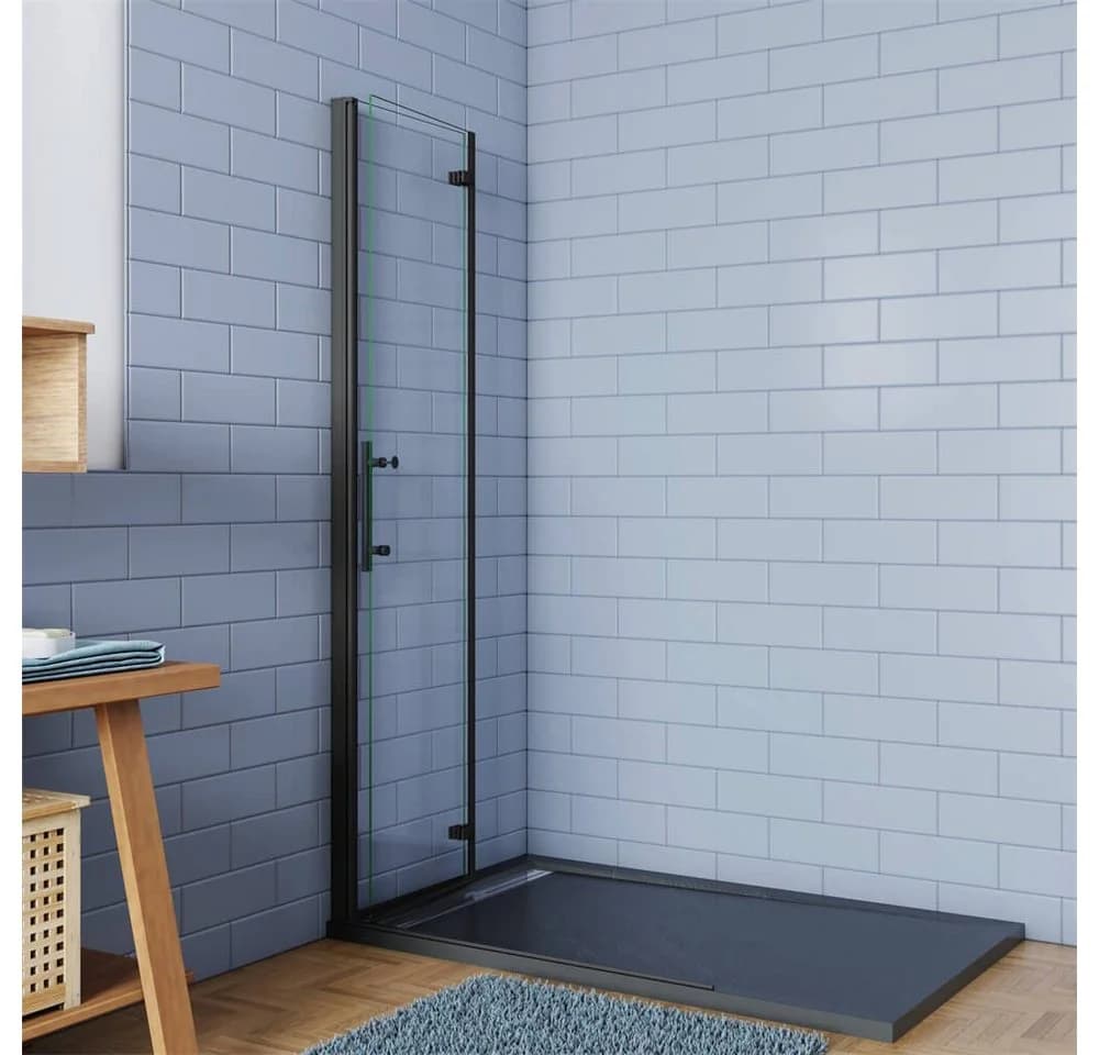 duschspa Duschwand mit Sicherheitsglas und Aluminiumrahmen