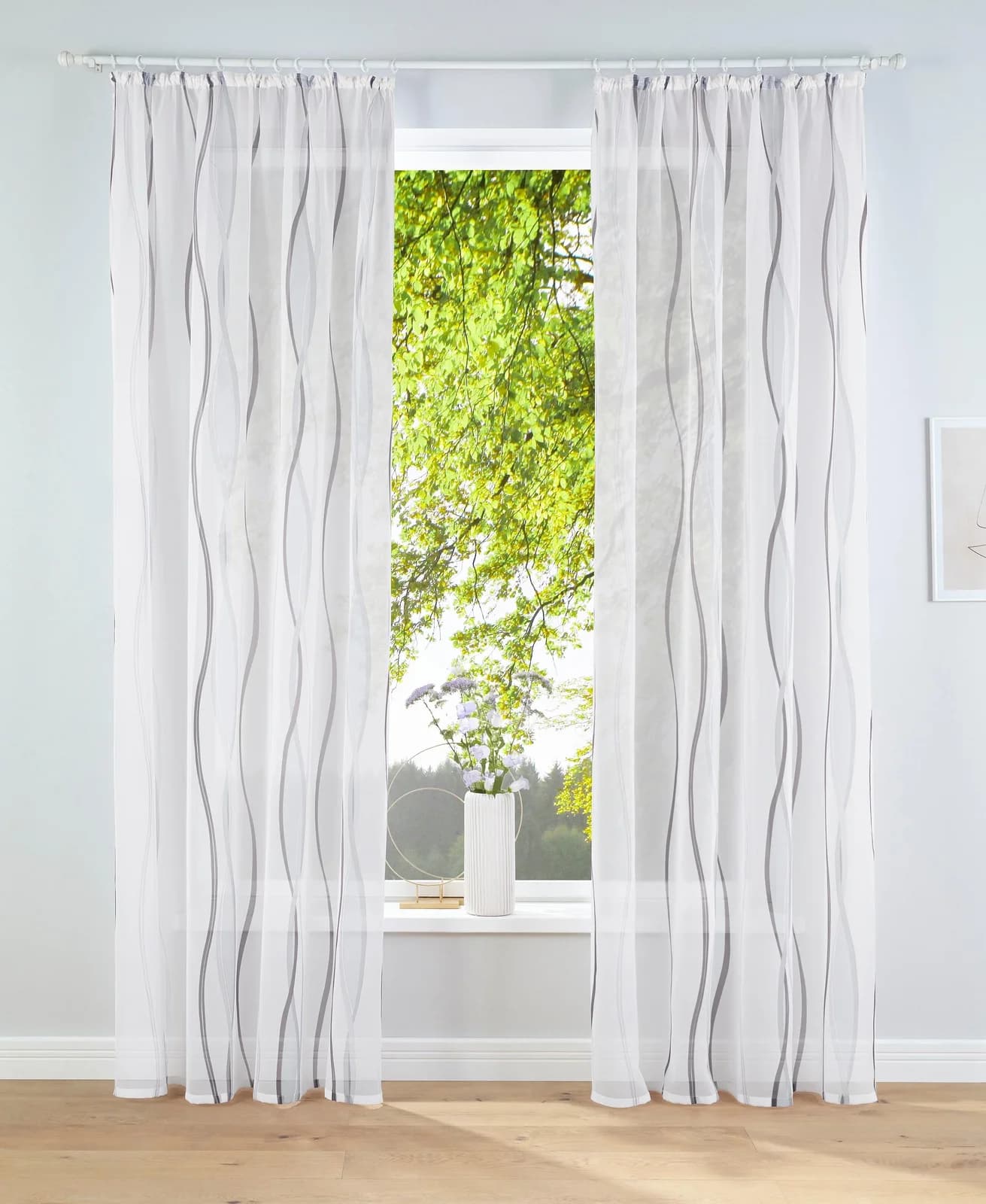 Gardine MY HOME Dimona Bunt Wellen