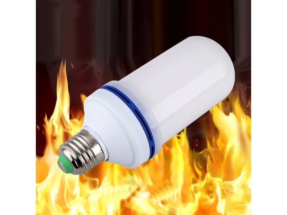 VERK GROUP LED Flammenlampe E27 9W Flacker Effekt Warmweiß