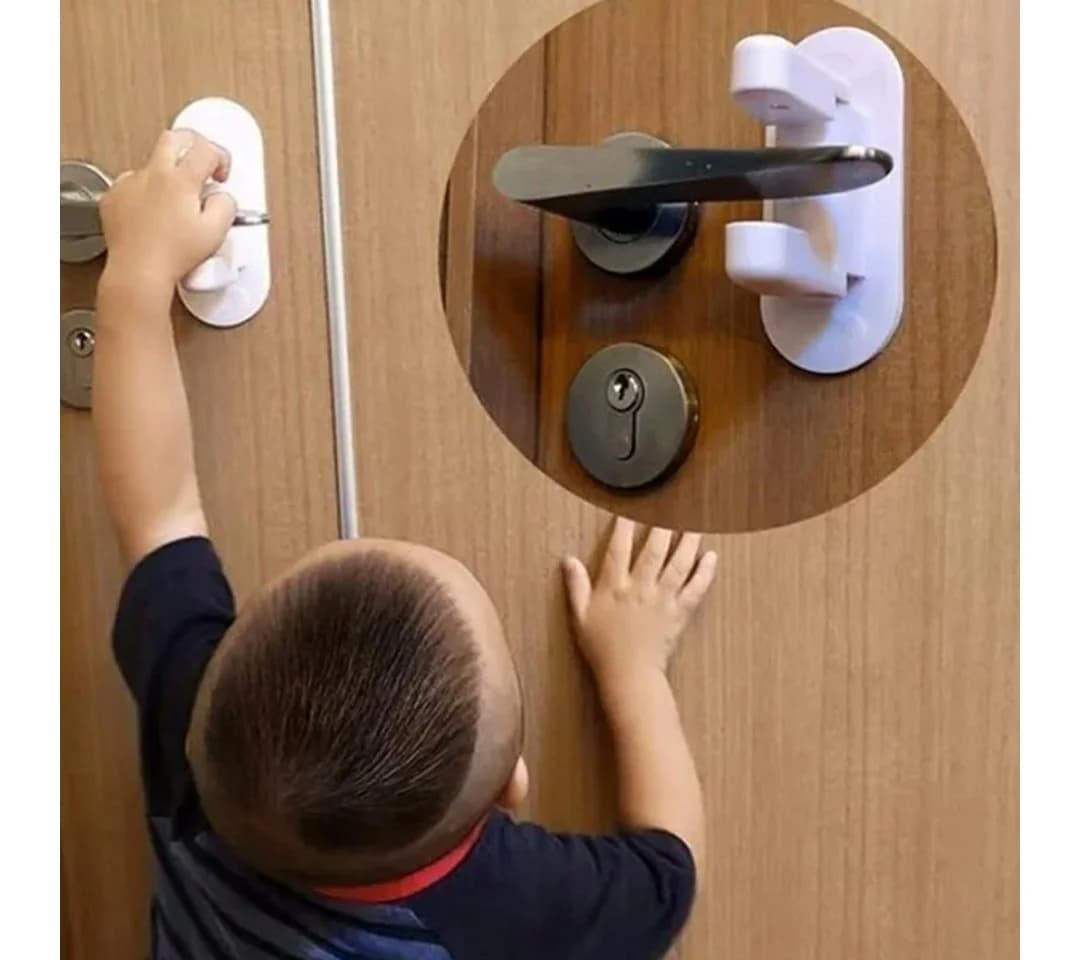 RACEL Kindersicherung Tür Fenster 2er Set Türdrückerschloss Babysicherung