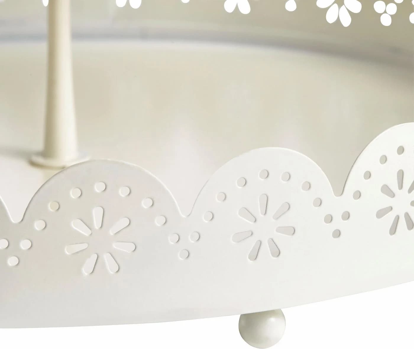 OTTO home Dekoetagere Weiß Metall 3-stufig