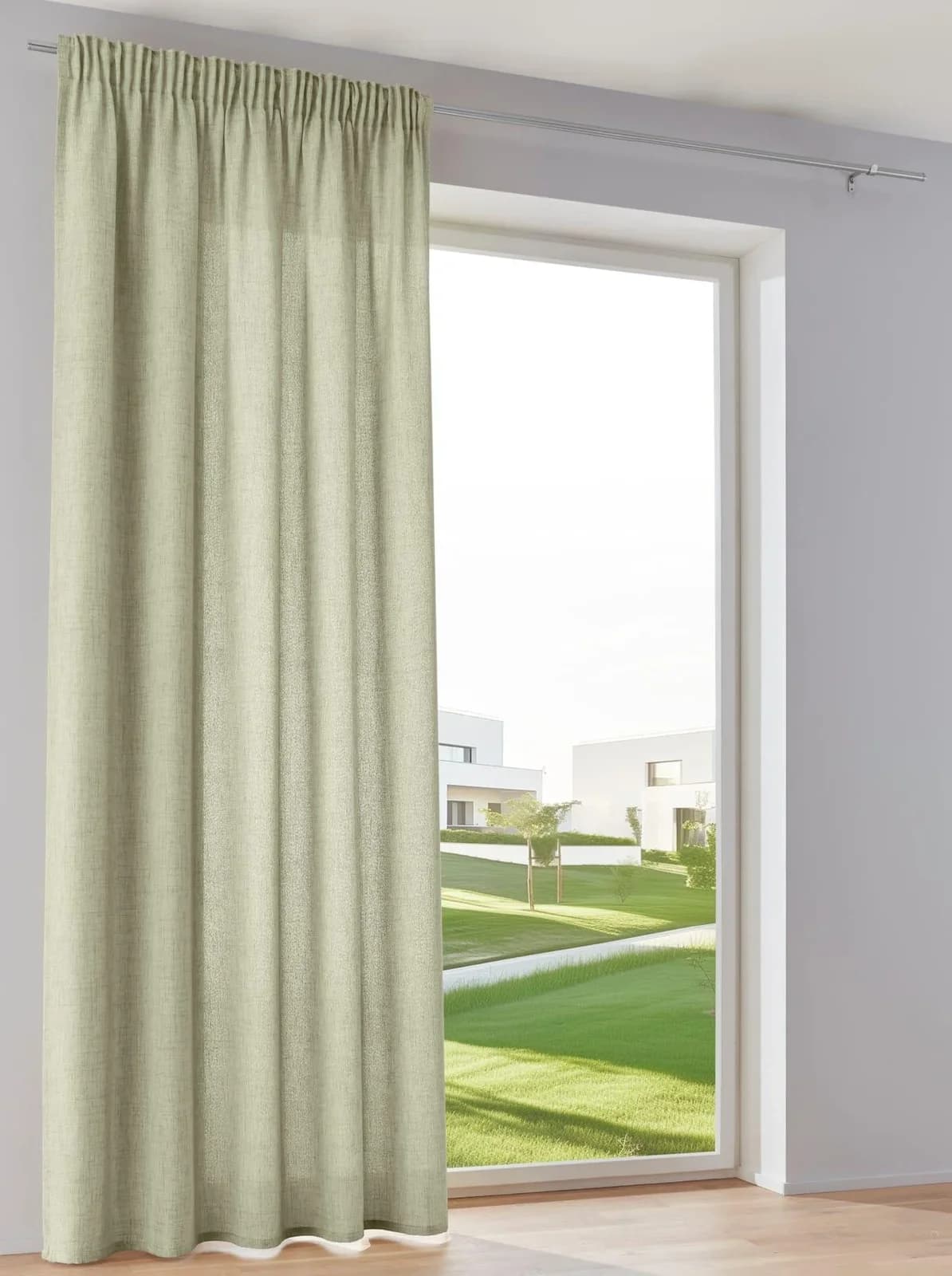 HEINE HOME Vorhang Lindgrün 140x225cm Polyester Ösen