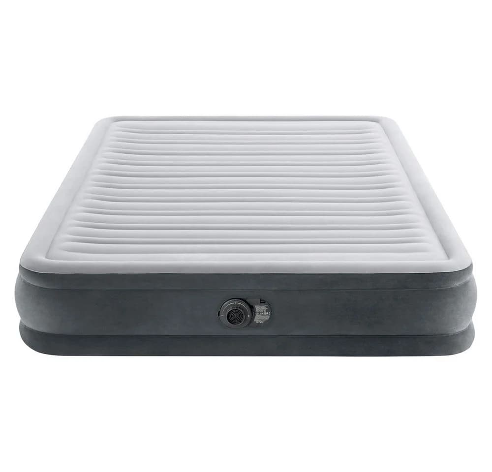 Intex Luftmatratze ComfortPlush Mid-Rise mit Pumpe Grau
