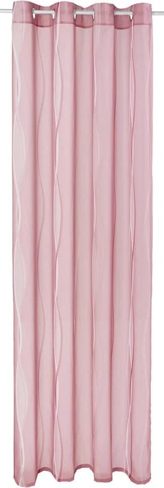 OTTO home Gardine Dimona 2er-Set Rosé Transparent Voile Ösen