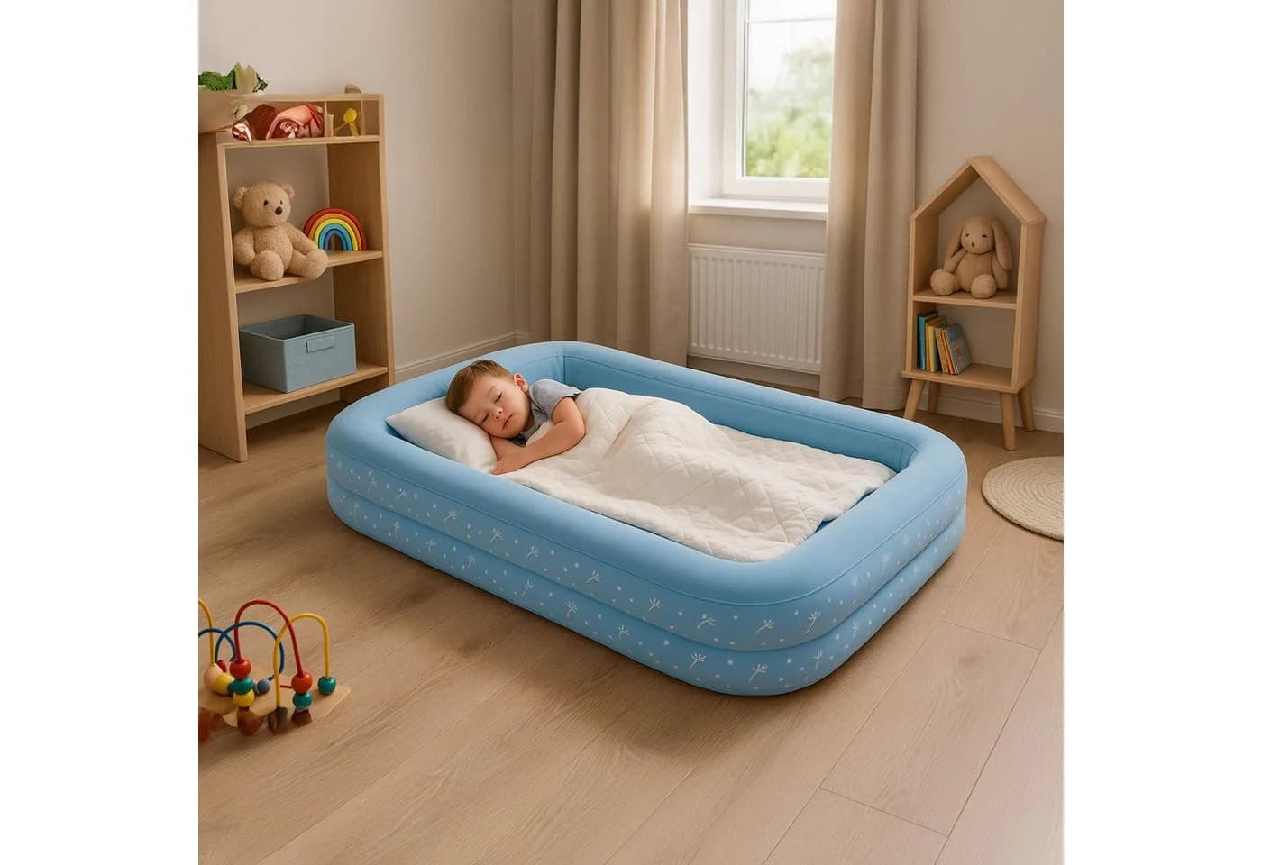 Avenli Kinderluftbett Blau mit Pumpe