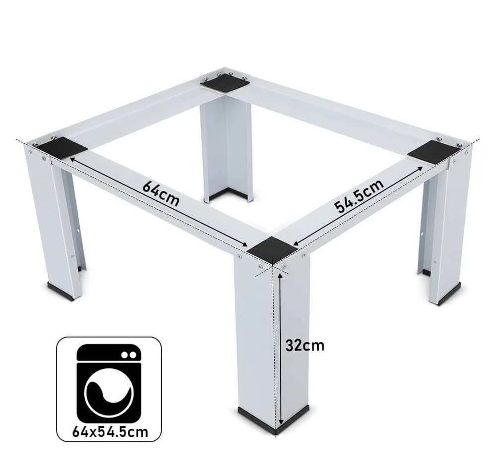 XIIW Waschmaschinenuntergestell 32cm Stahl Podest bis 150kg