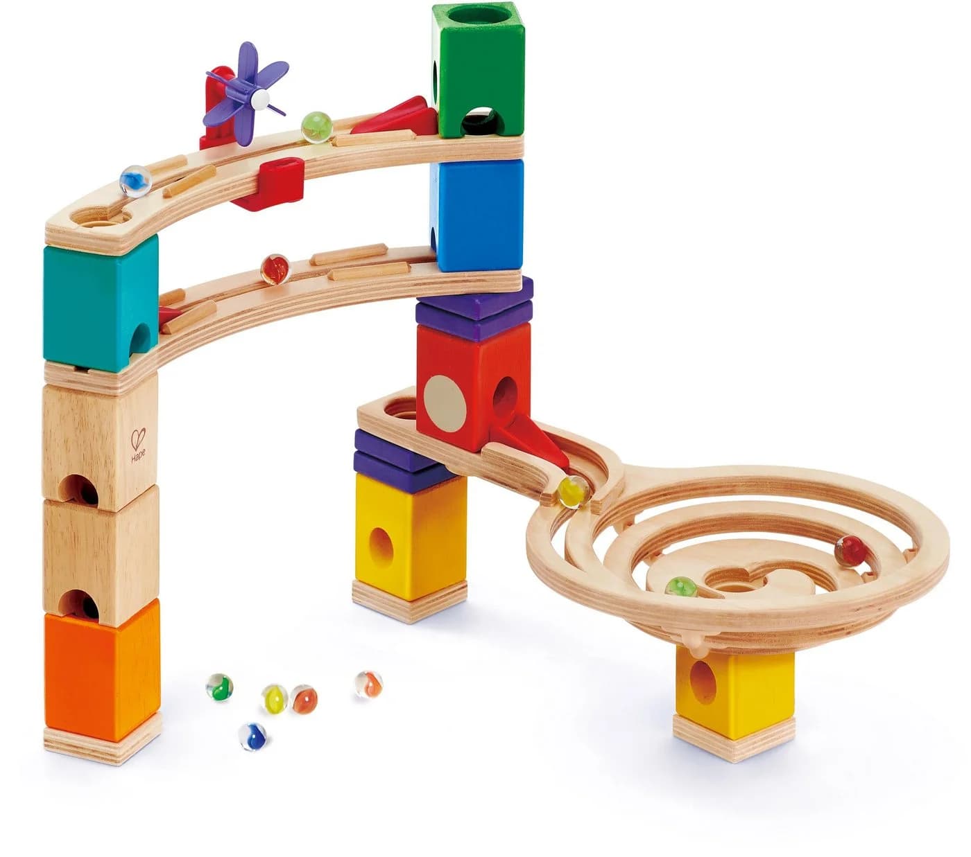 Hape Kugelbahn-Bausatz Endspurt, 58-tlg. Bunt