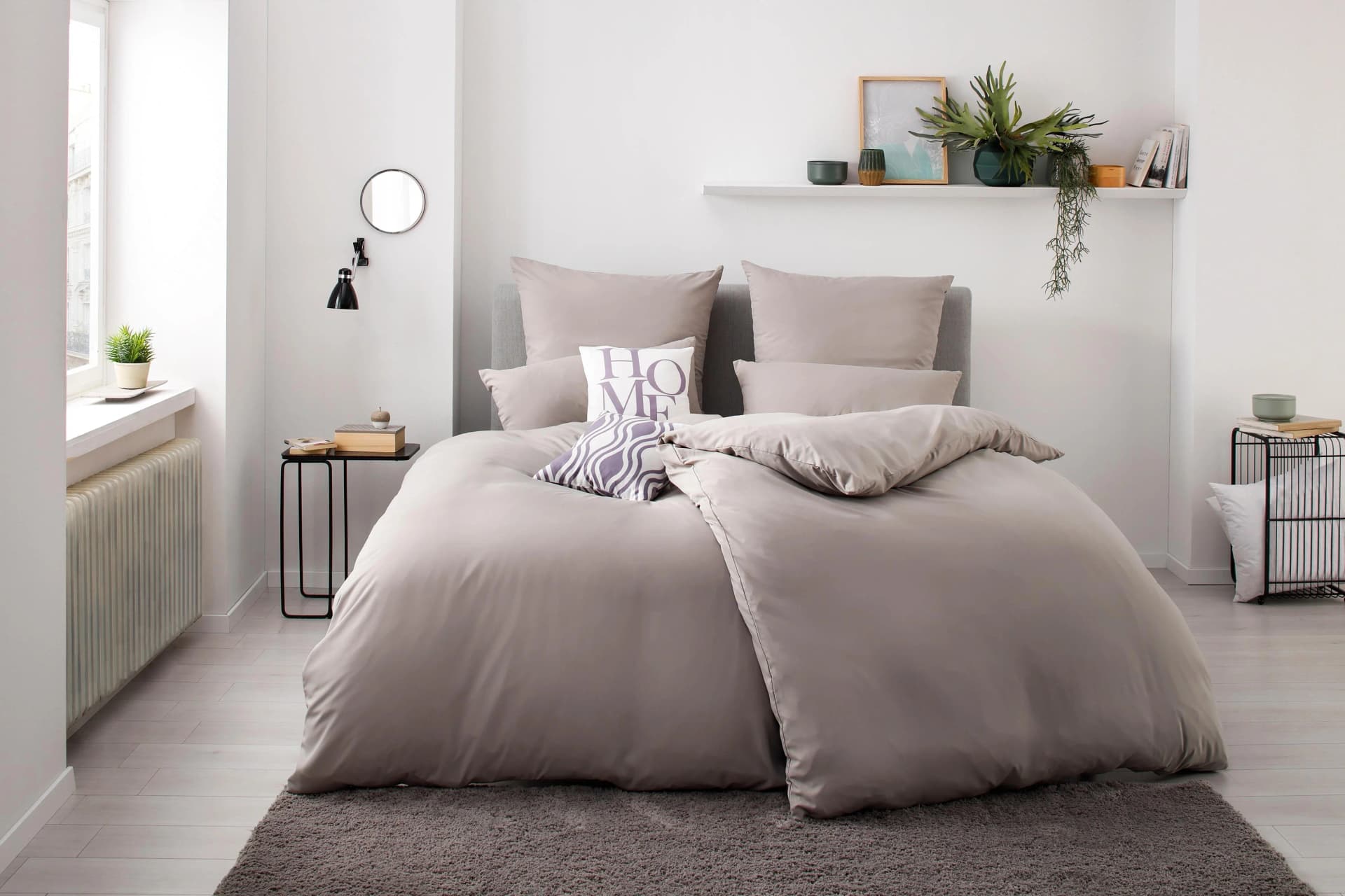 OTTO HOME Bettwäsche Desner Grau Microfaser 3-tlg.