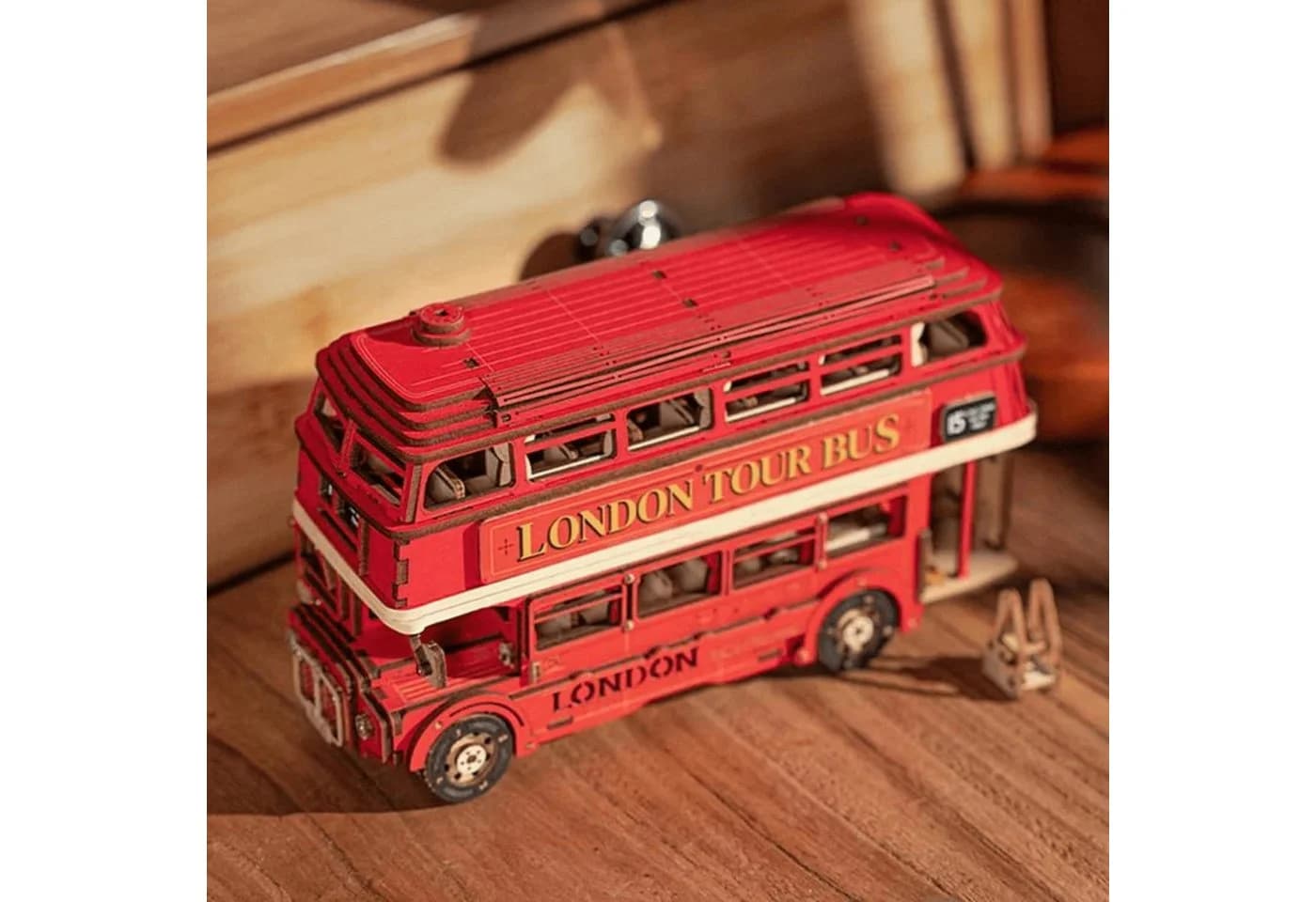 Robotime 3D-Puzzle London Tour Bus 255 Puzzleteile