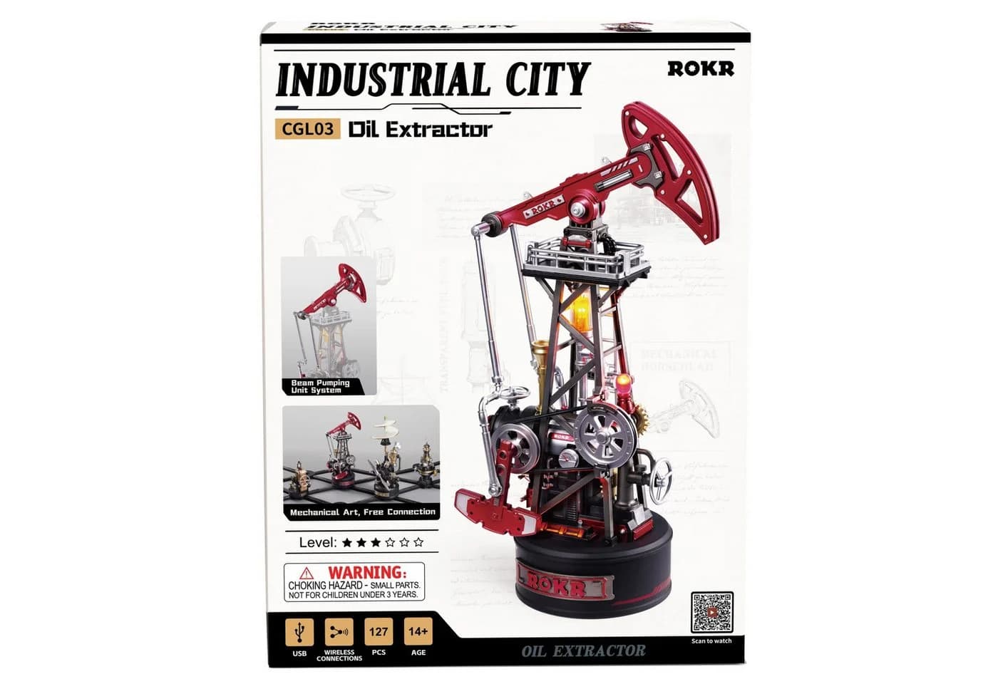 ROKR 3D-Puzzle Industrial City Öl Extractor