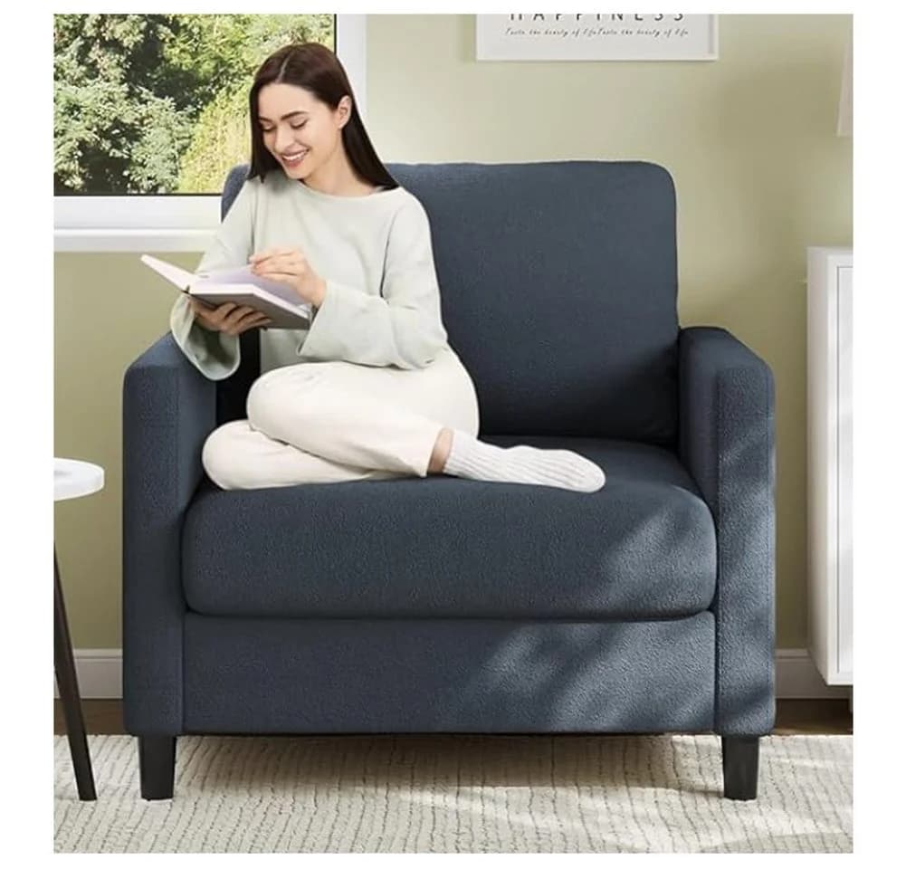 GarveeMore Einzelsitzsofa Beige Ergonomisch