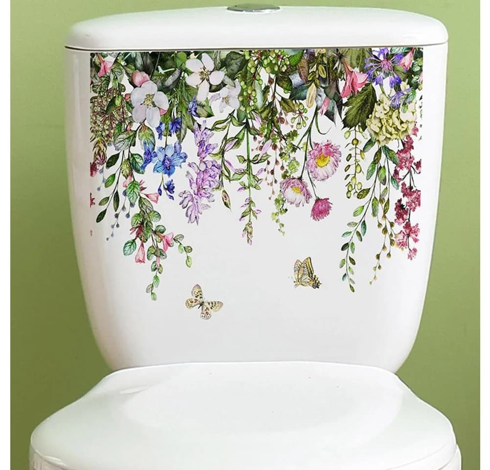 GarveeMore Wandsticker Grüne Pflanzenblätter Blumen Selbstklebend