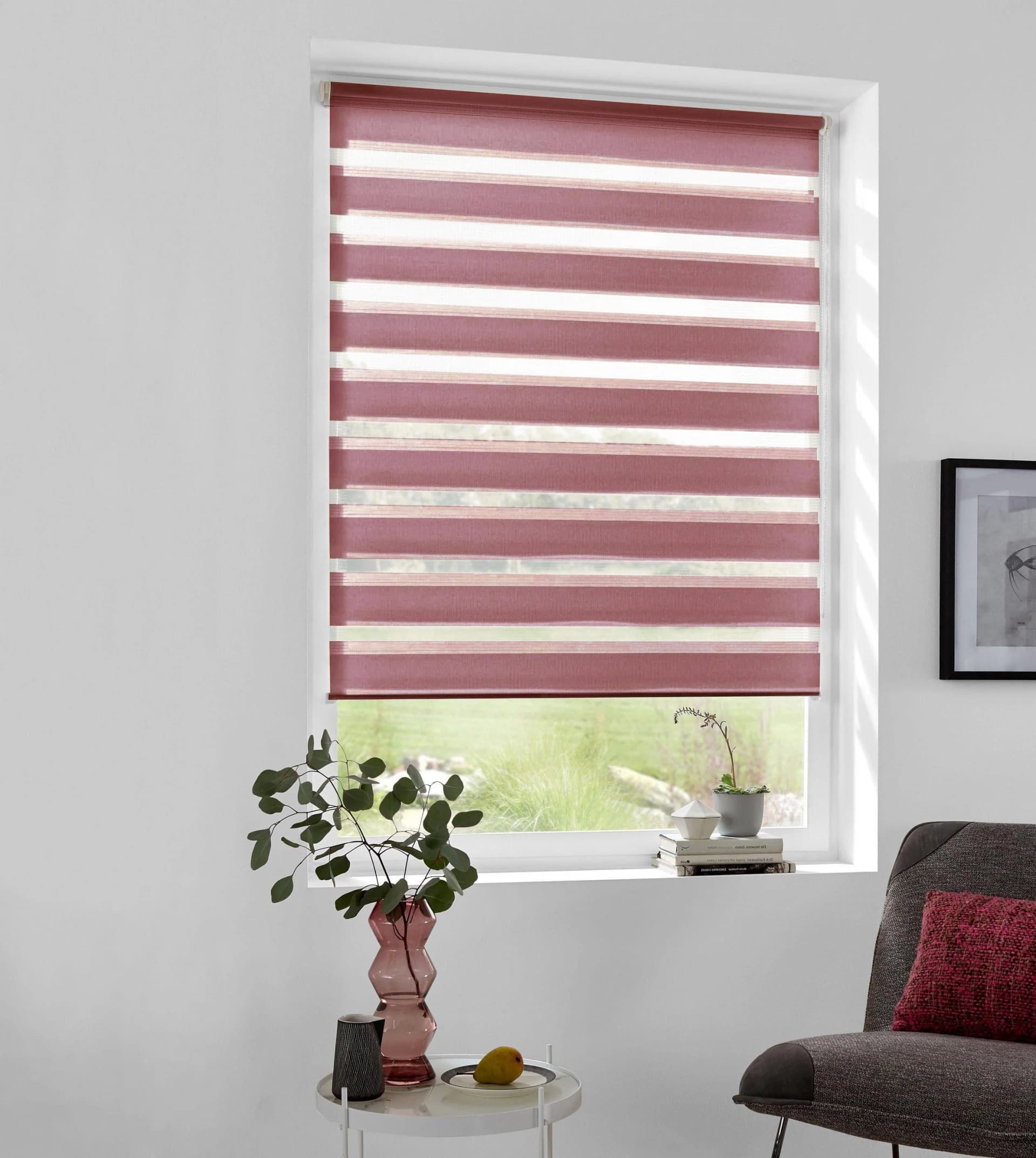 Doppelrollo Marano my home Mauve Polyester