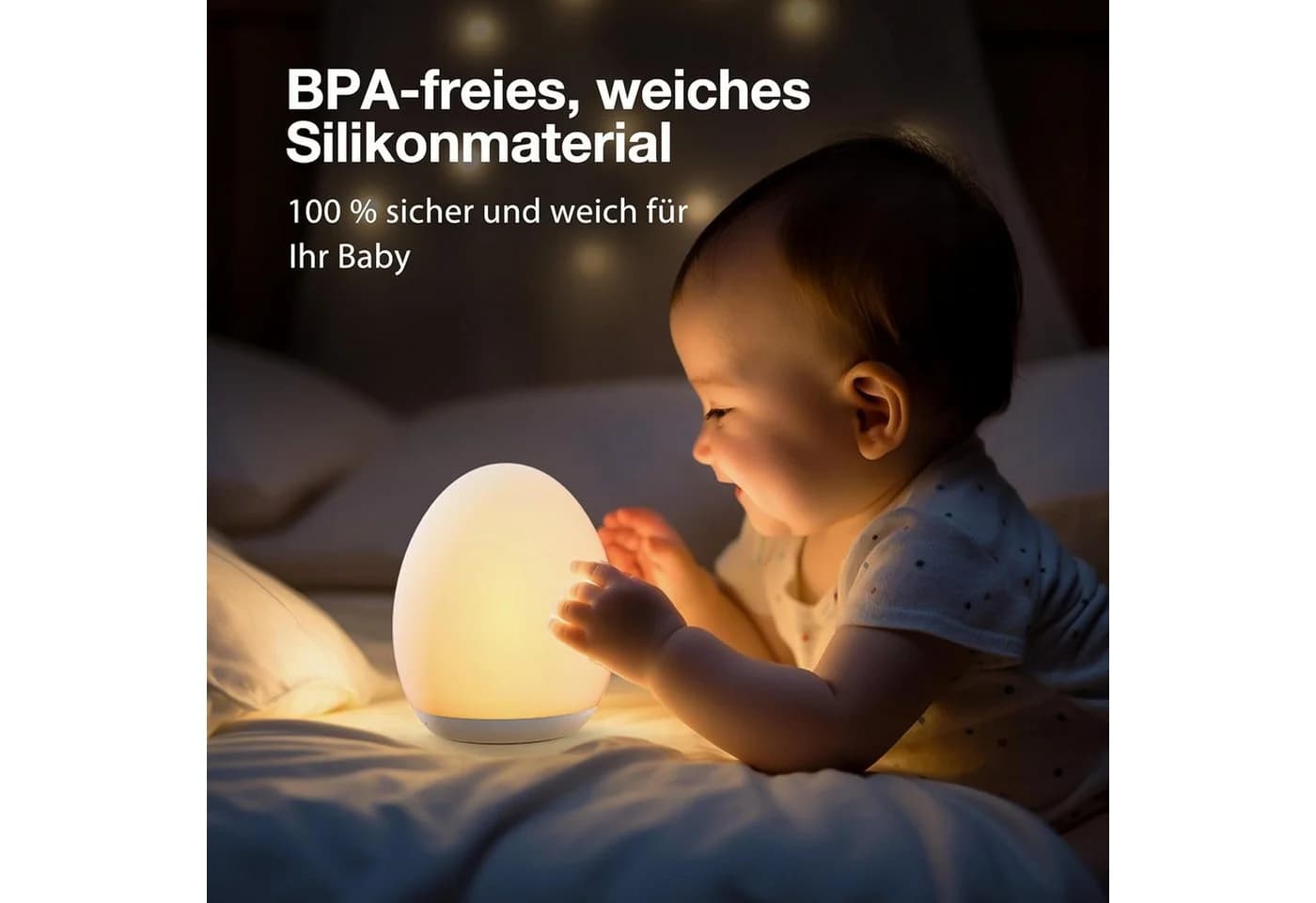 Jolywell Nachtlicht JW-CL002 Dimmbar LED RGB Weiß
