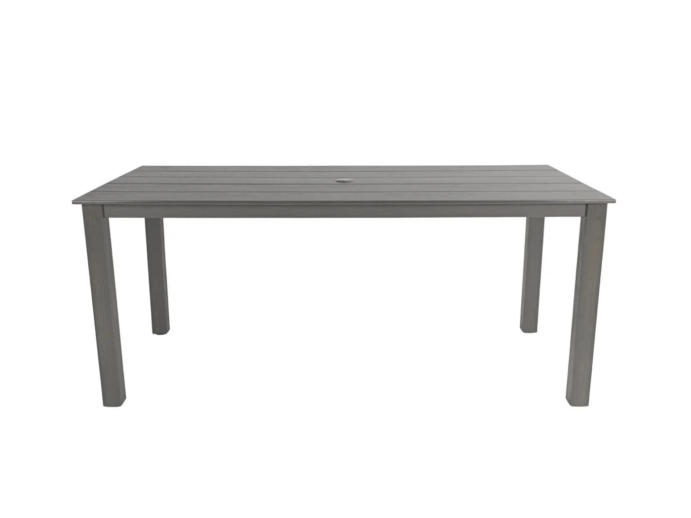 WILLIAMSPACE Gartentisch JERSORE HIPS Grau mit Sonnenschirmloch