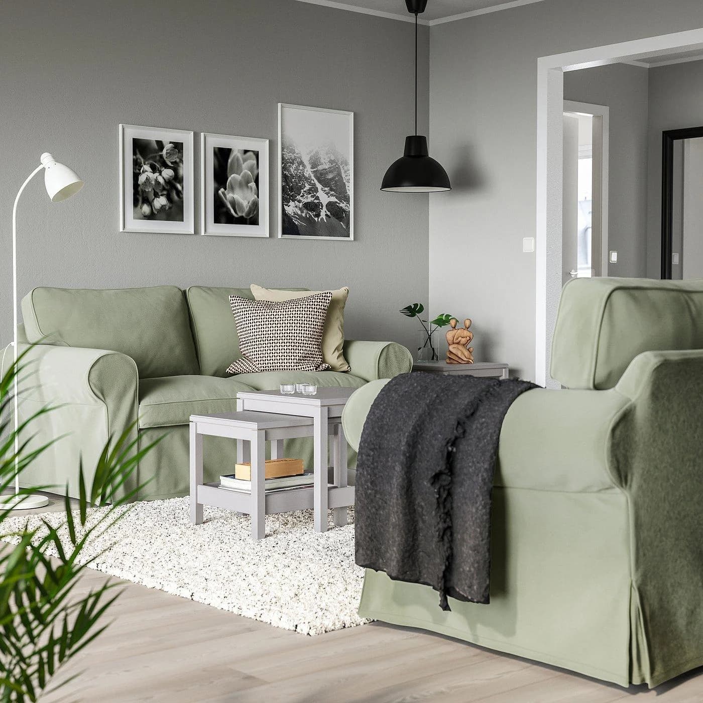 IKEA EKTORP 2er-Sofa Dunkelgrün