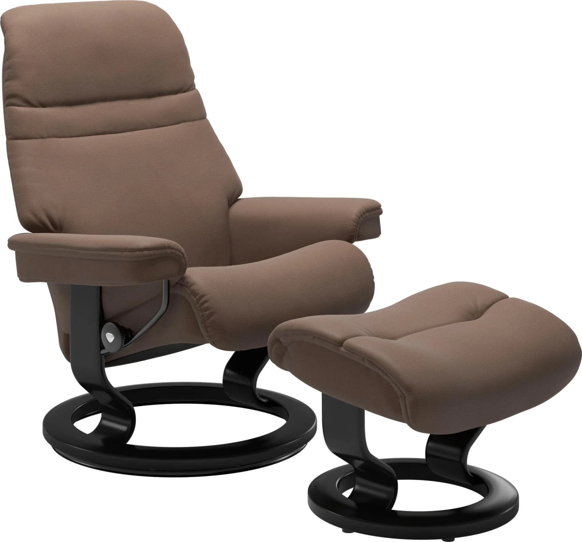 Stressless Sunrise Fußhocker Leder Batick Braun Classic Base