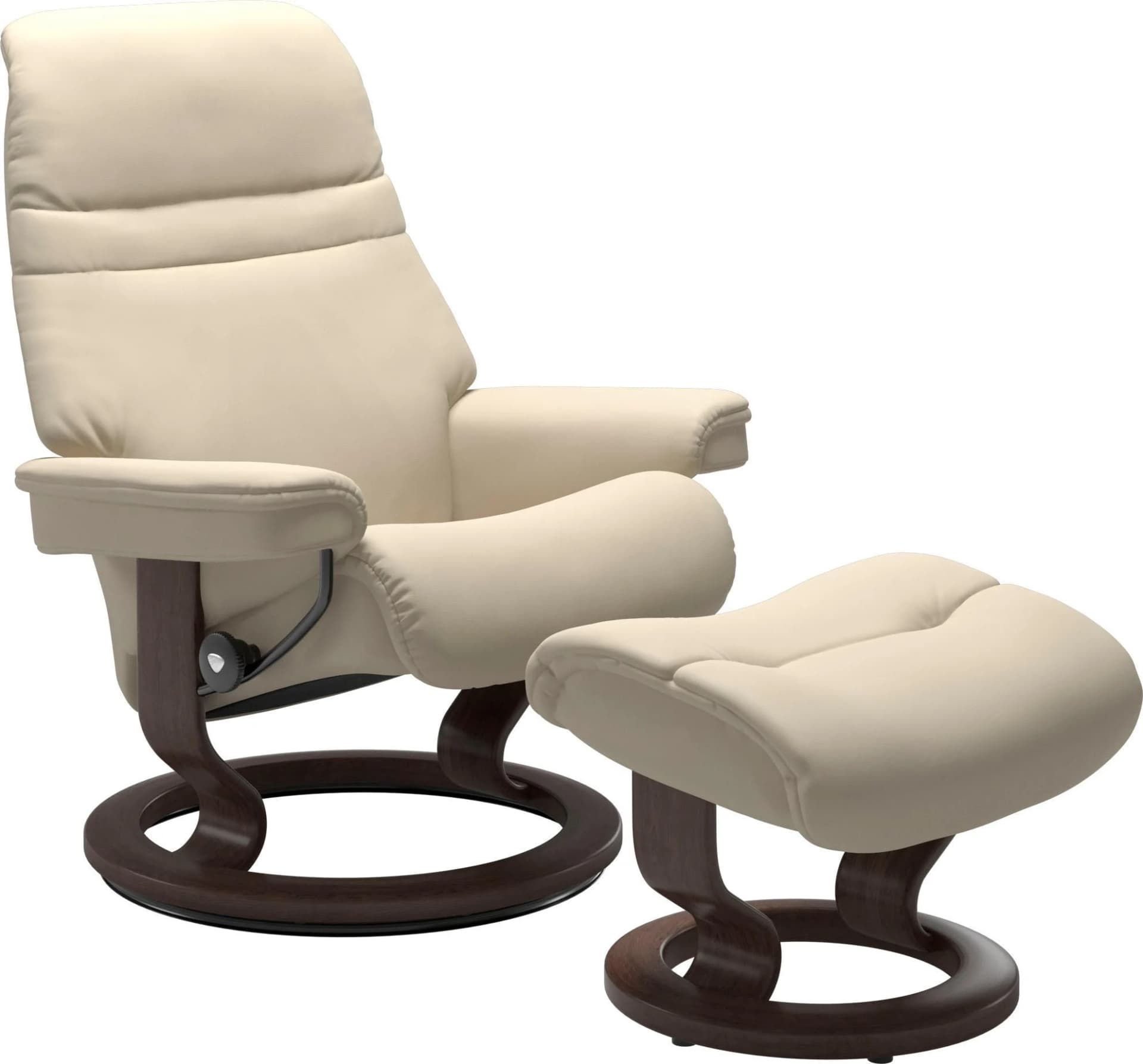 Stressless Sunrise Fußhocker Beige Leder Classic Base