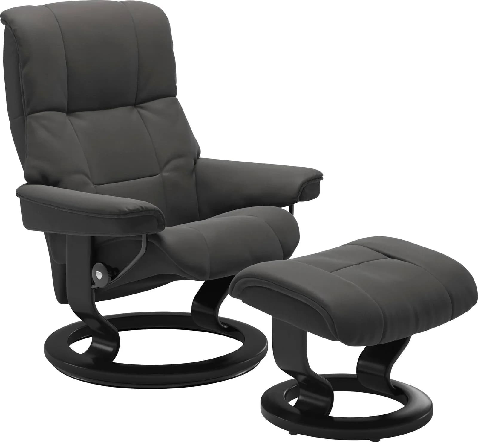Fußhocker STRESSLESS Mayfair grau Leder Classic Base