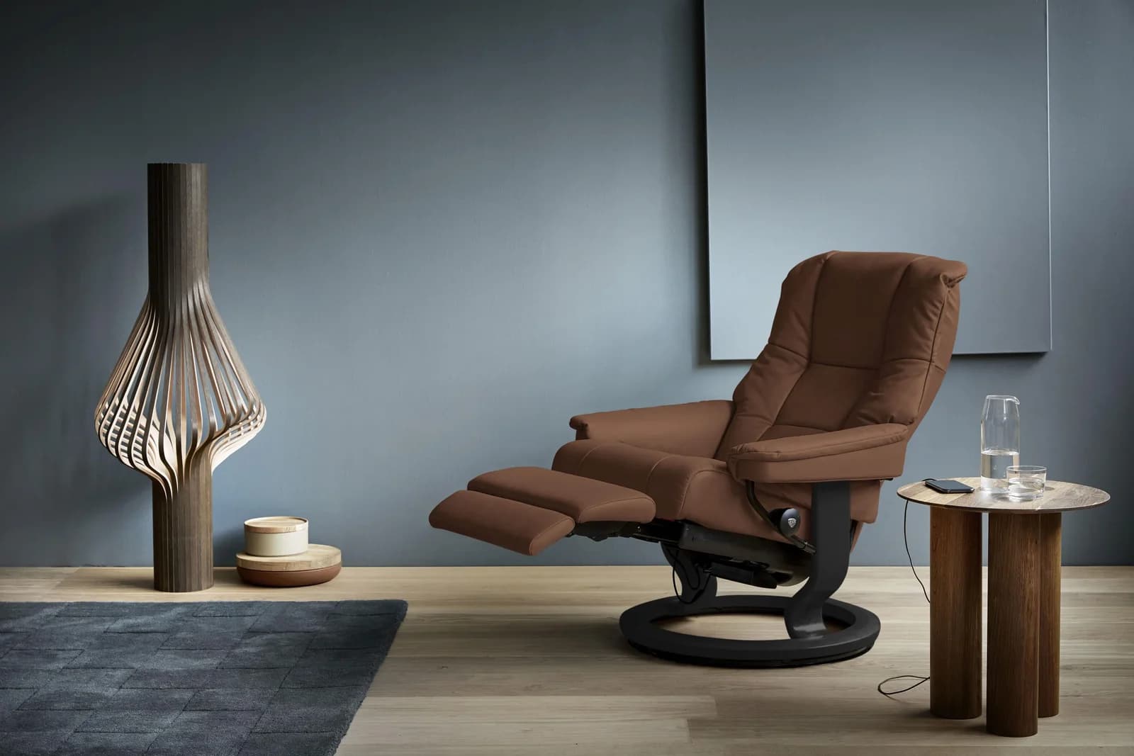 STRESSLESS Relaxsessel Mayfair braun Leder Power Leg & Back