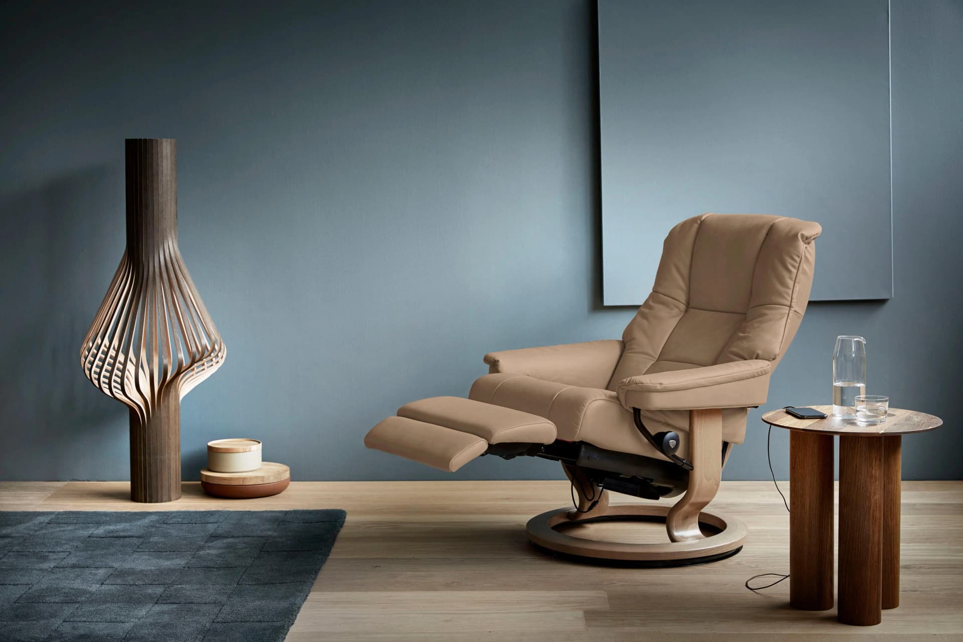 Relaxsessel STRESSLESS Mayfair Braun Microfaser DINAMICA