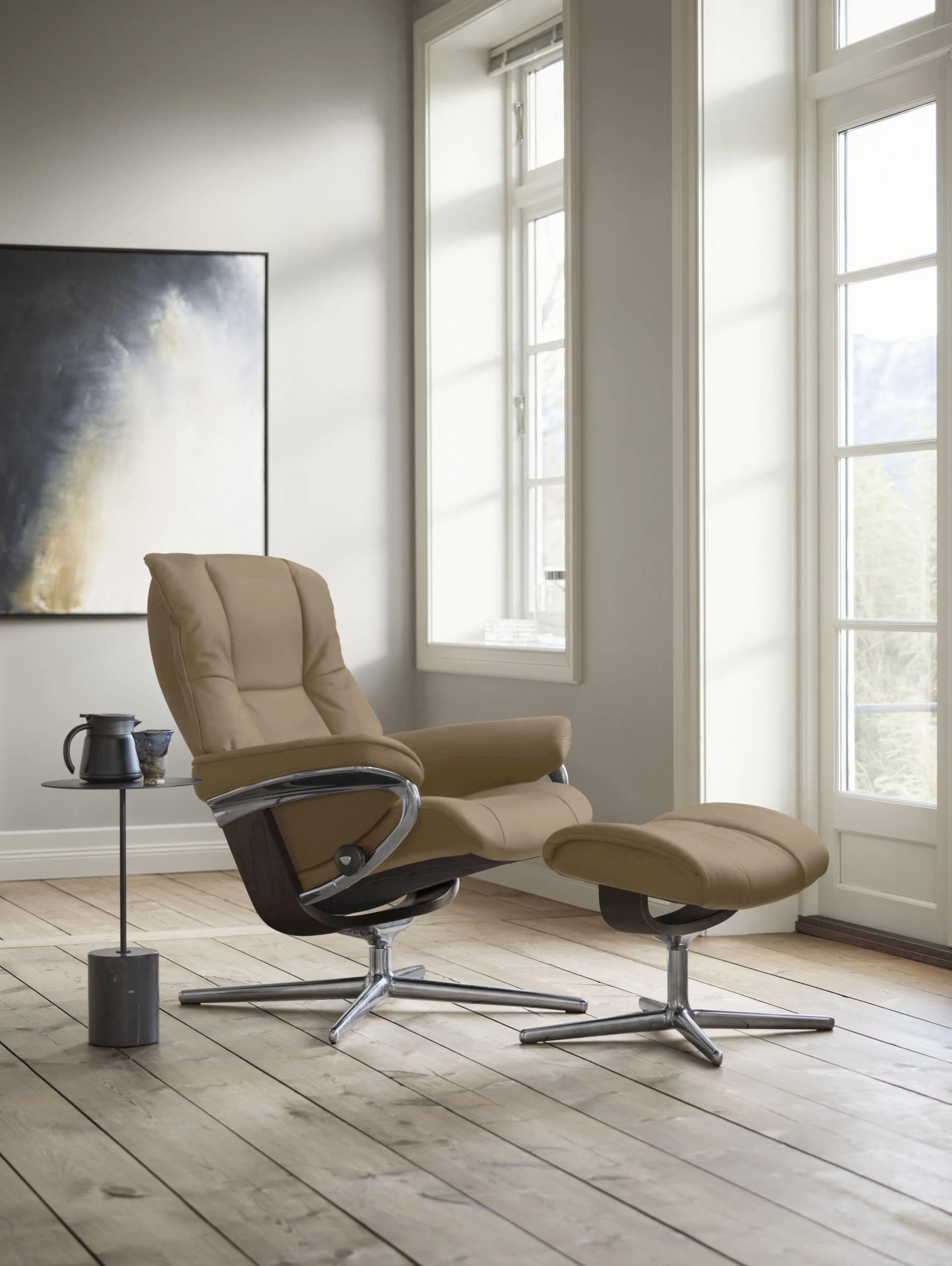 STRESSLESS Relaxsessel Mayfair mit Hocker - sand DINAMICA