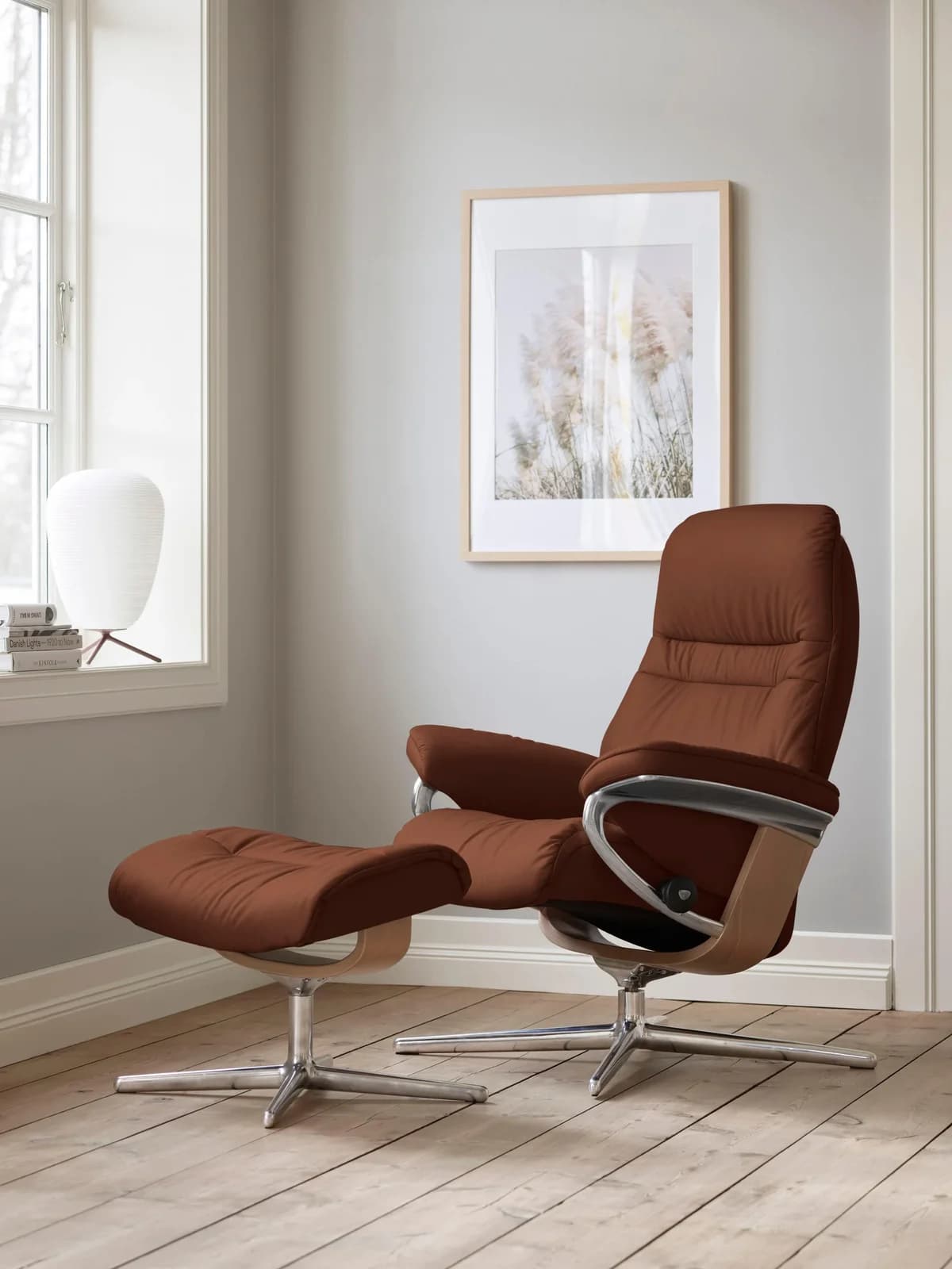 STRESSLESS Relaxsessel Sunrise copper PALOMA mit Hocker