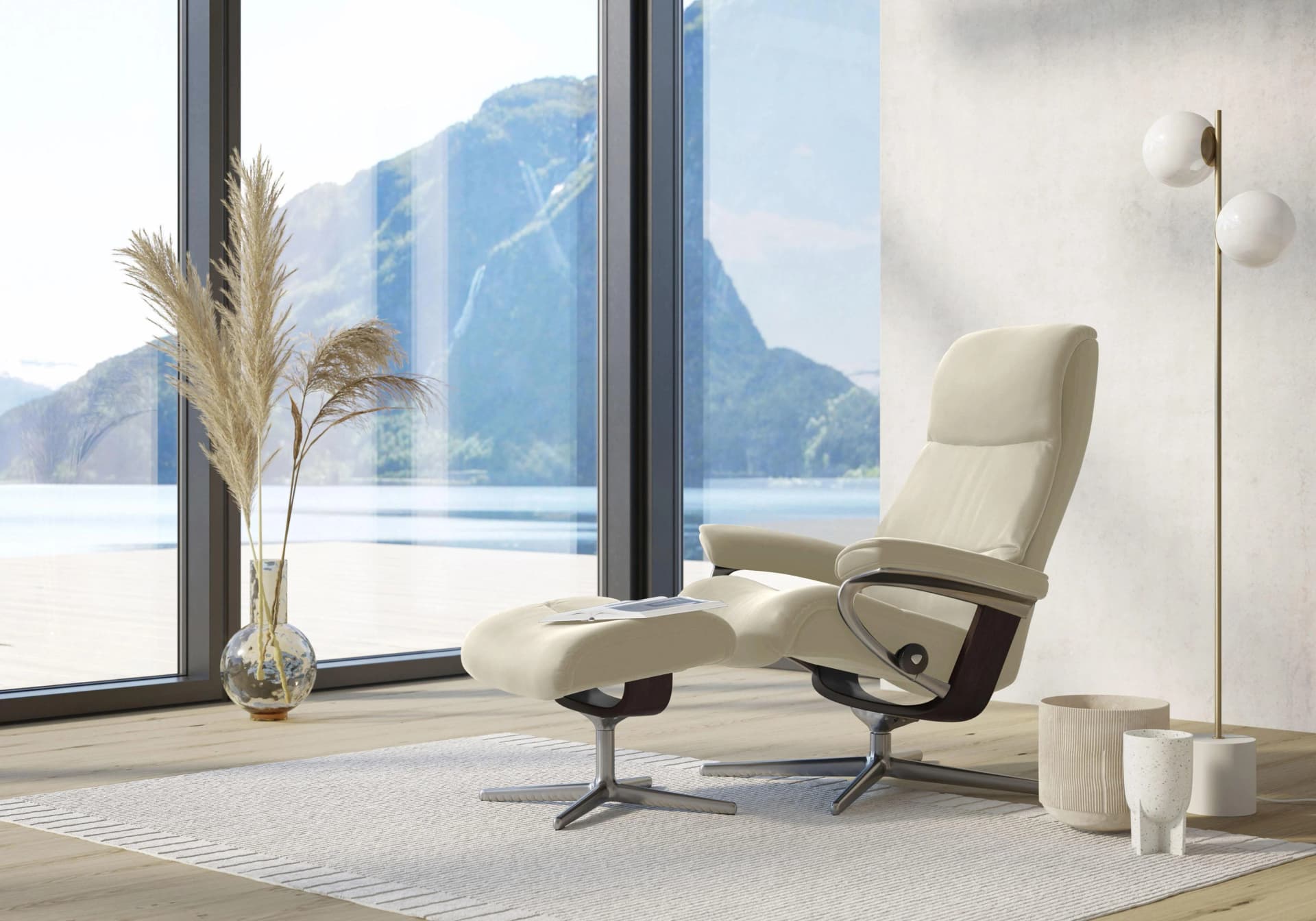 Relaxsessel STRESSLESS View Beige BATICK-Leder
