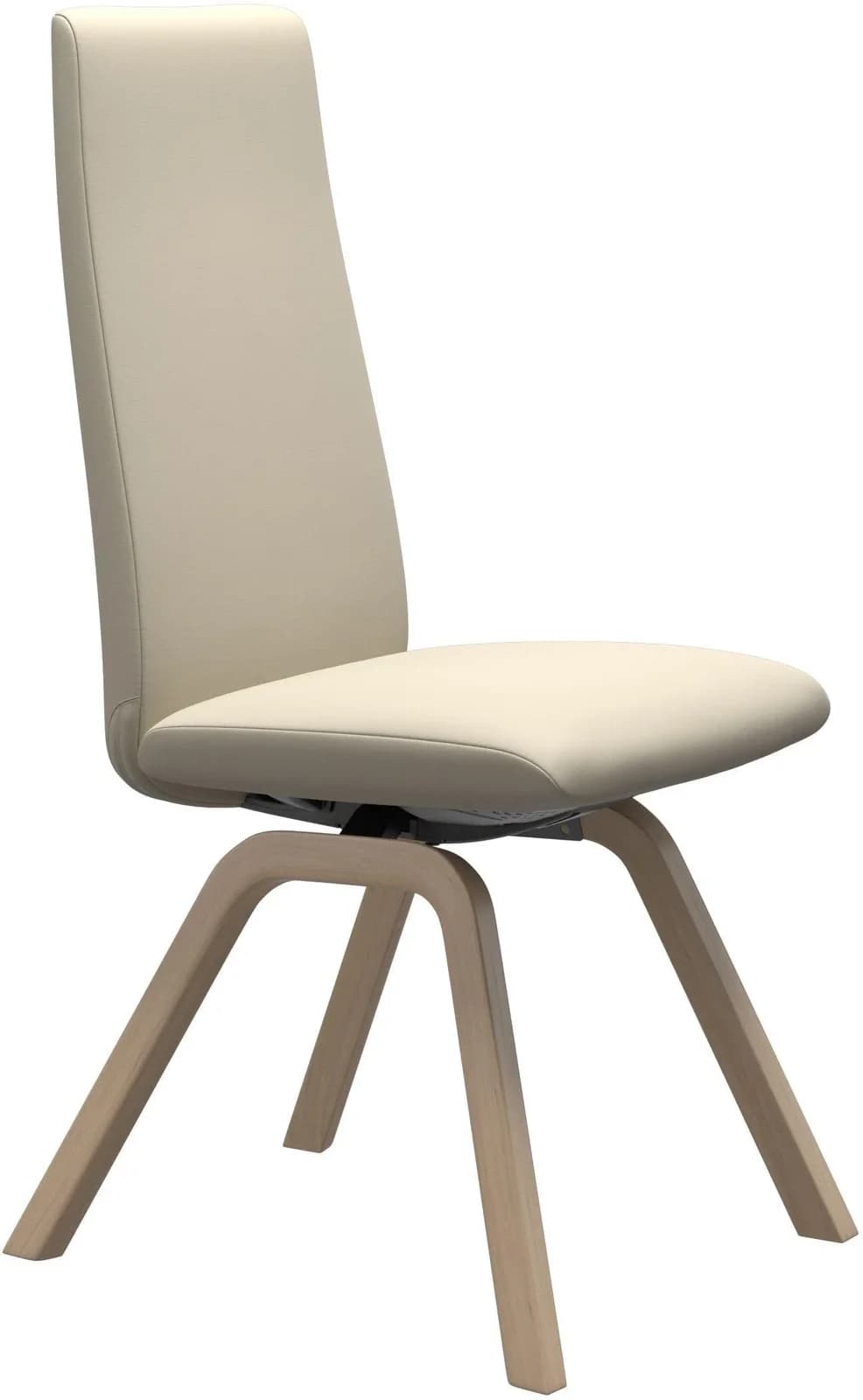 Polsterstuhl High Back Design in Beige und Natur