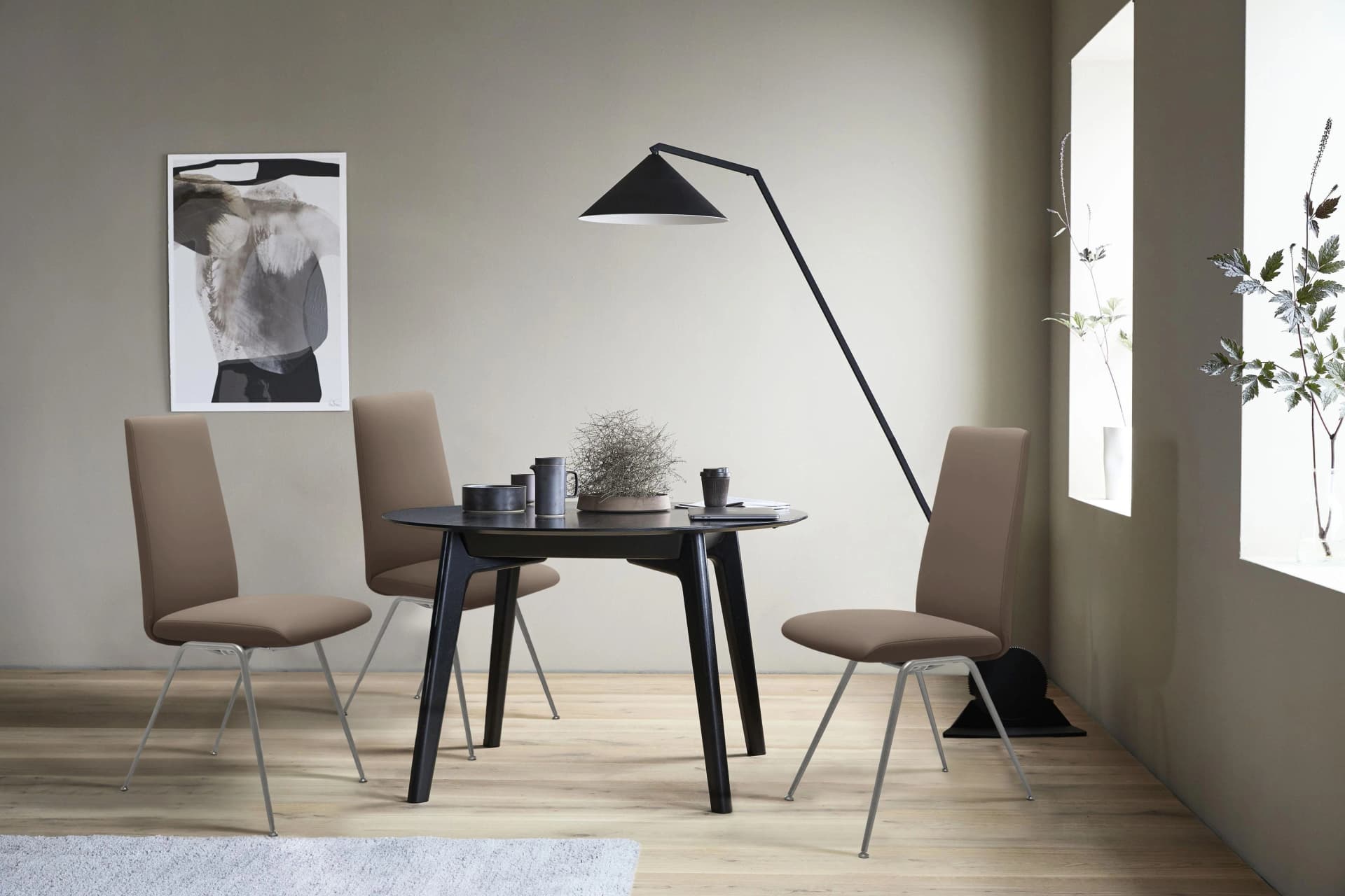 Polsterstuhl STRESSLESS "Laurel" Braun Leder BATICK