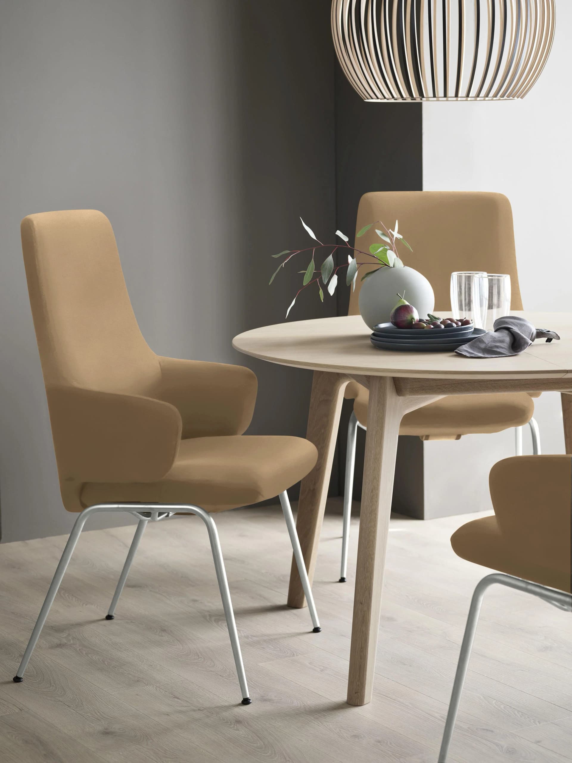 Polsterstuhl STRESSLESS Laurel Taupe Leder Chrom