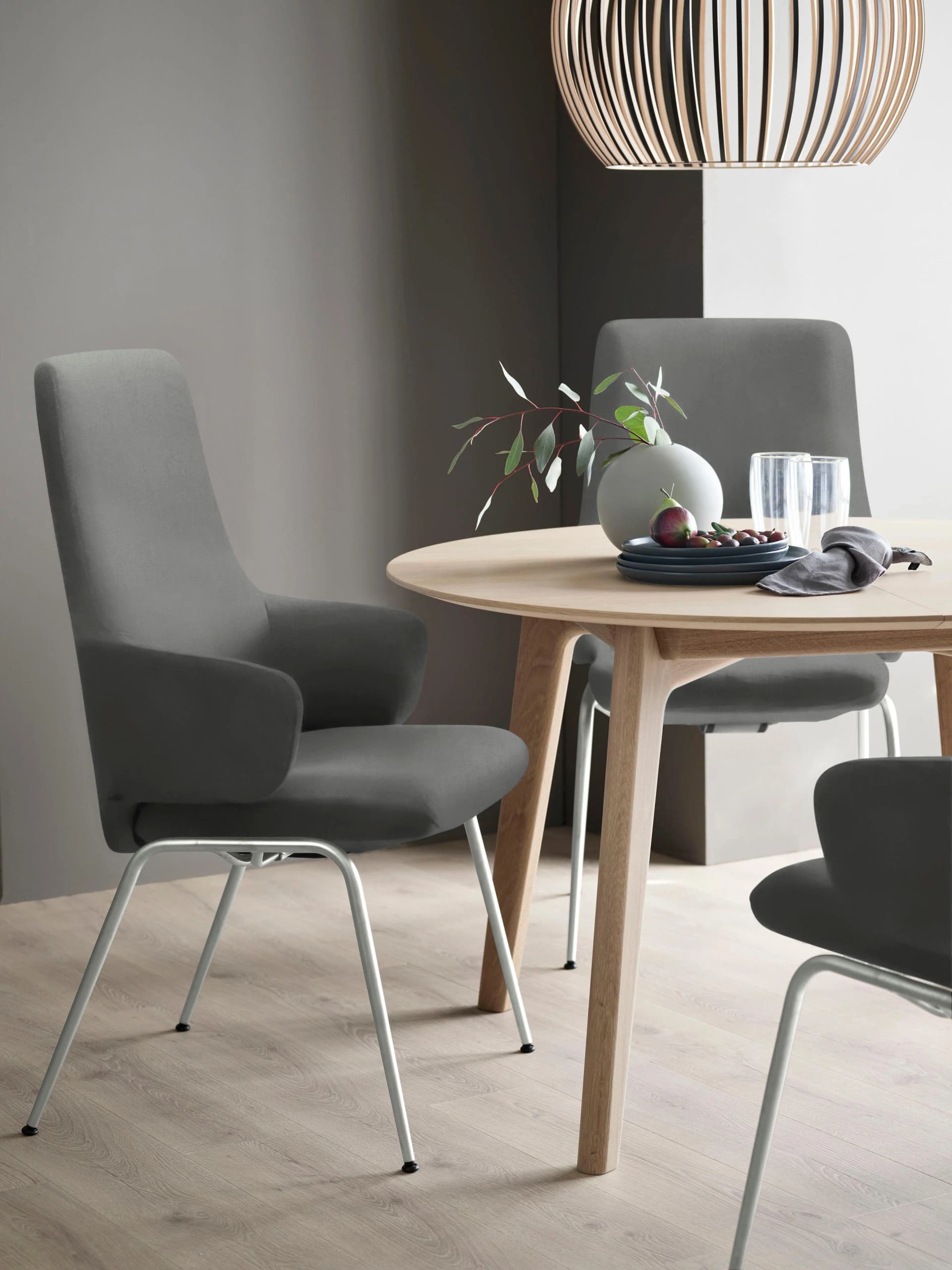 Stressless Laurel Polsterstuhl Grau Microfaser High Back