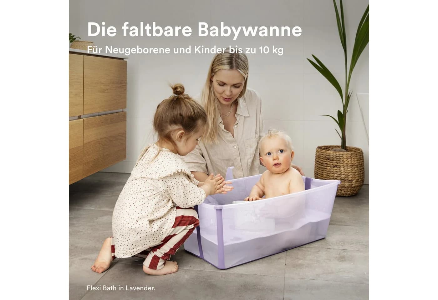 Stokke Flexi Bath Badewanne Beige Faltbar