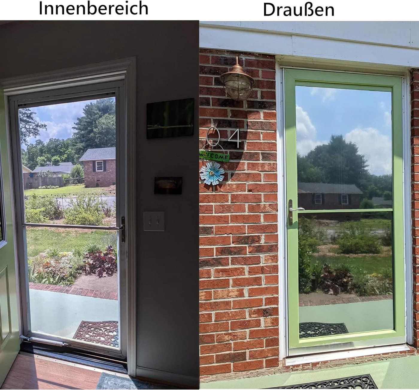 Venkuber Sonnenschutz-Fensterfolie Silber UV-Schutz Selbstklebend