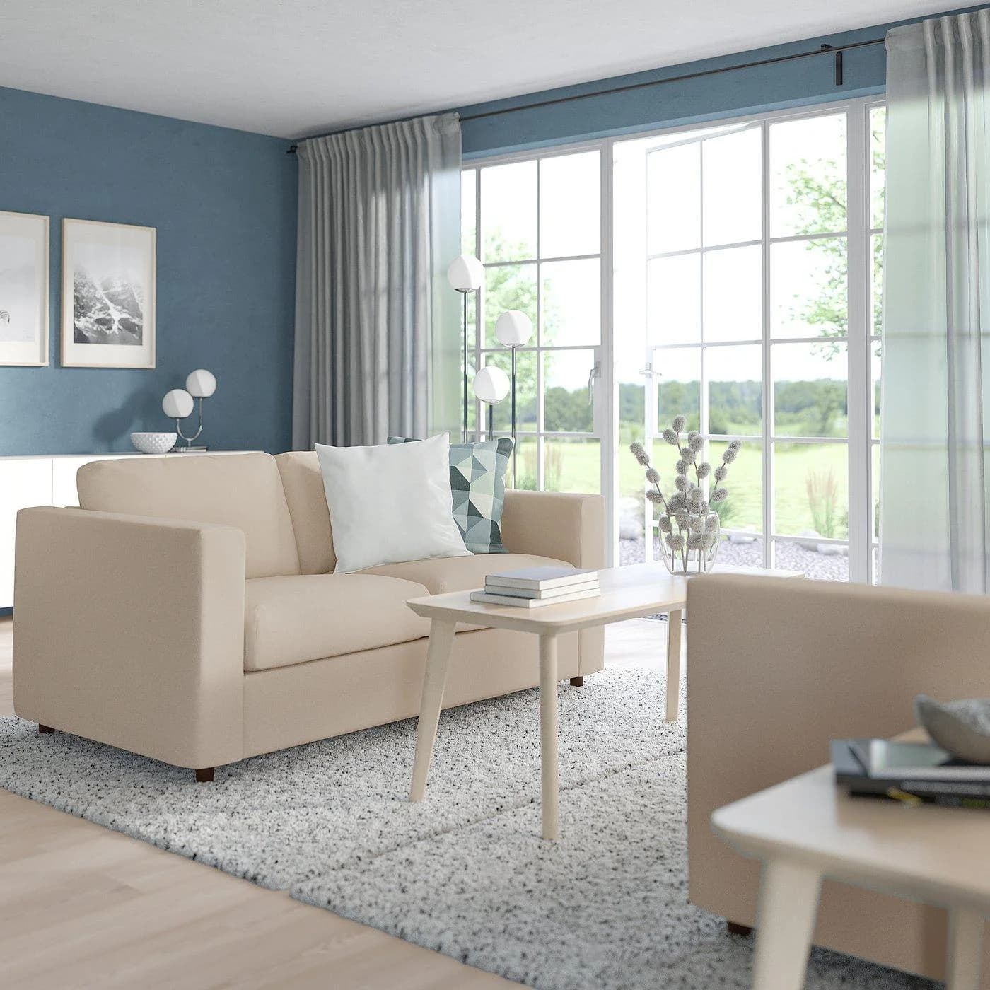 IKEA VIMLE 2er-Bettsofa Beige Schlafsofa