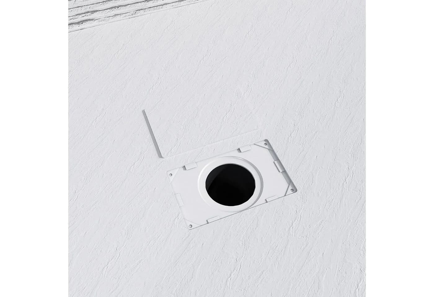 AQUABATOS Rechteckduschwanne 120x100 SMC weiß Steinoptik Antirutsch