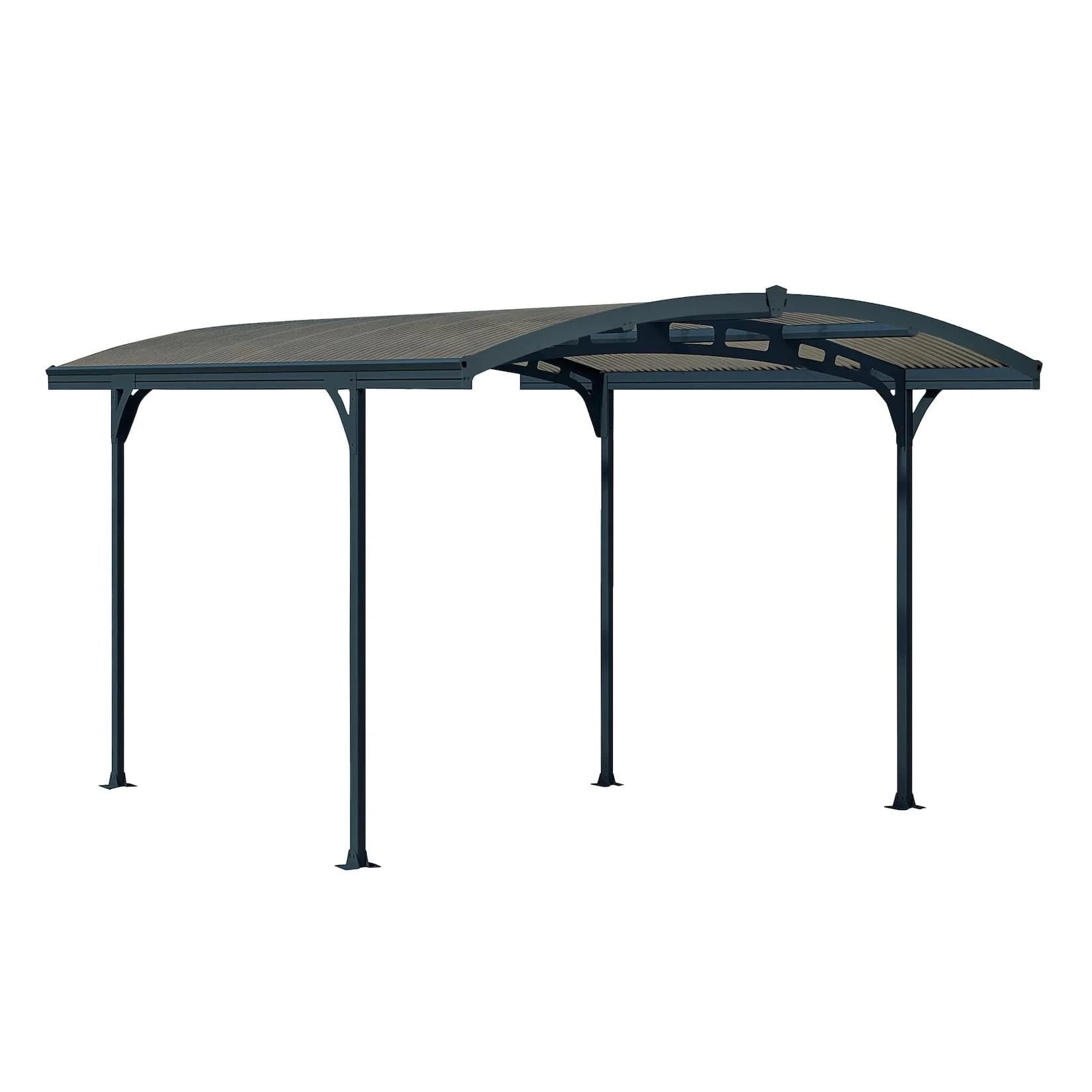 Palram Carport Atlas 5000 Aluminium Bogen-Carport Basaltgrau
