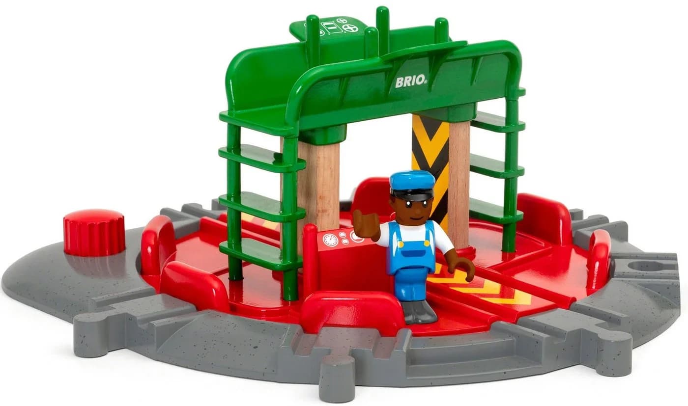 BRIO® Lok-Drehscheibe mit Kontrollbrücke - BRIO WORLD Spielzeugeisenbahn