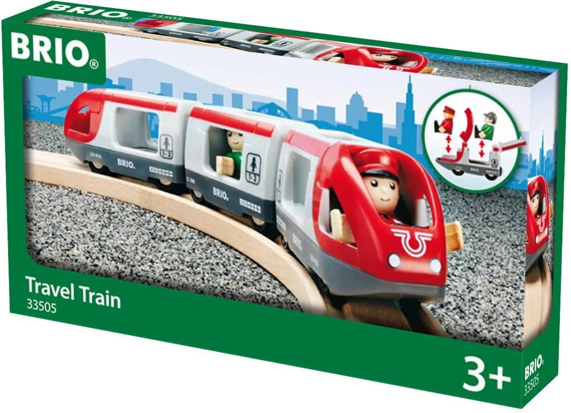 BRIO® Spielzeug-Eisenbahn BRIO® WORLD Roter Reisezug 3-tlg.