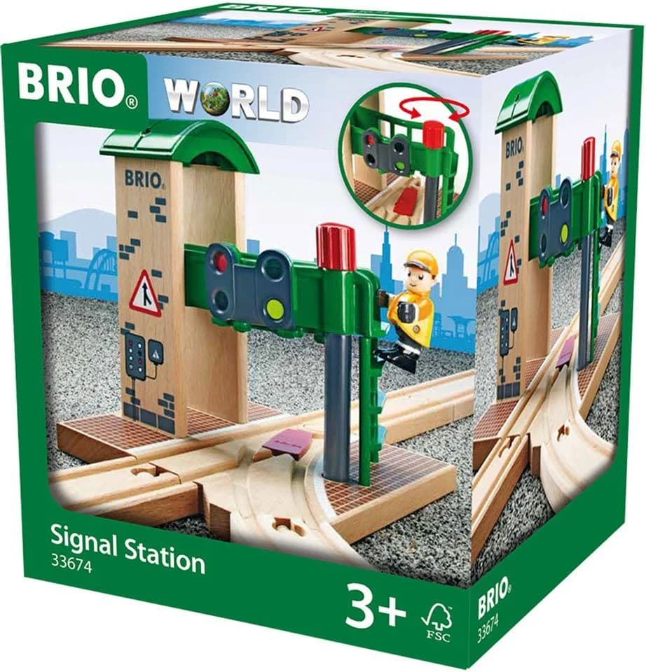 BRIO® Signal Station Spielzeugeisenbahn Bunt Interaktiv