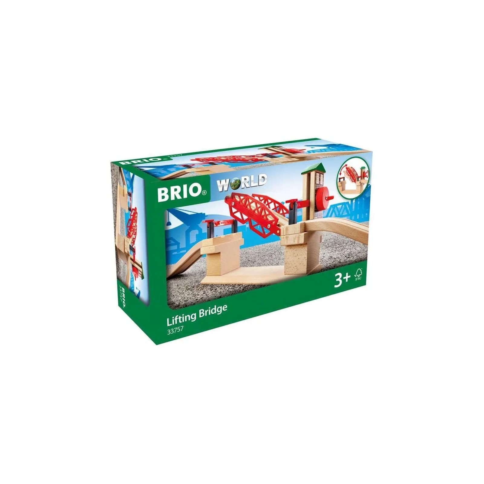 BRIO® Spielzeugeisenbahn-Brücke BRIO® WORLD, Hebebrücke