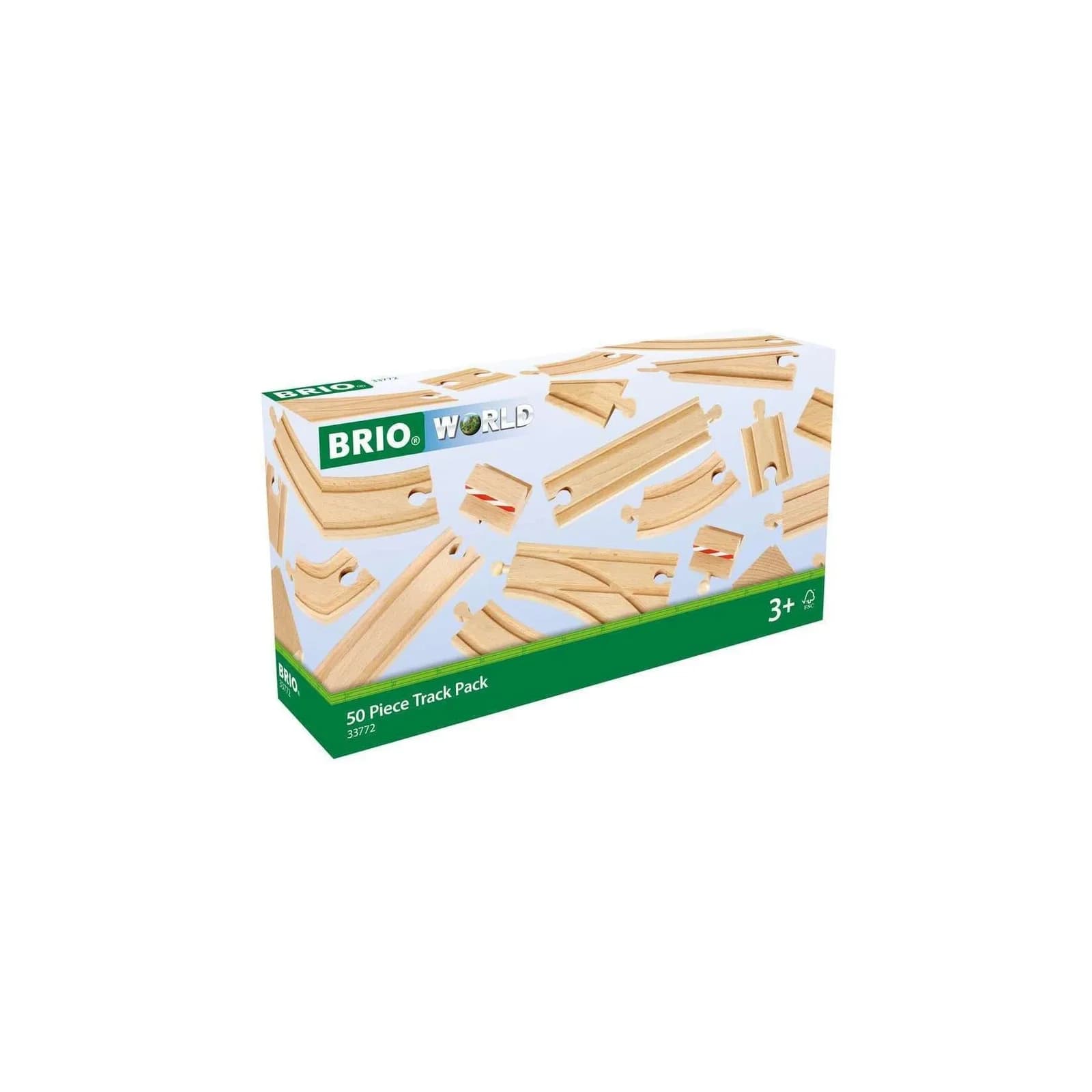 BRIO® Gleise-Set Holzschienenset WORLD Großes Schienensortiment 50 Teile