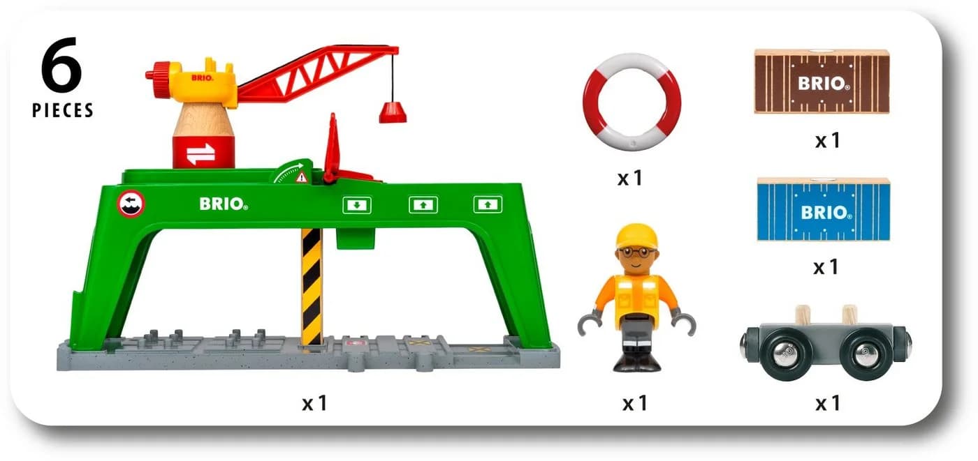 BRIO® Spielzeugeisenbahn-Erweiterung BRIO® WORLD Bahn Verlade-Terminal