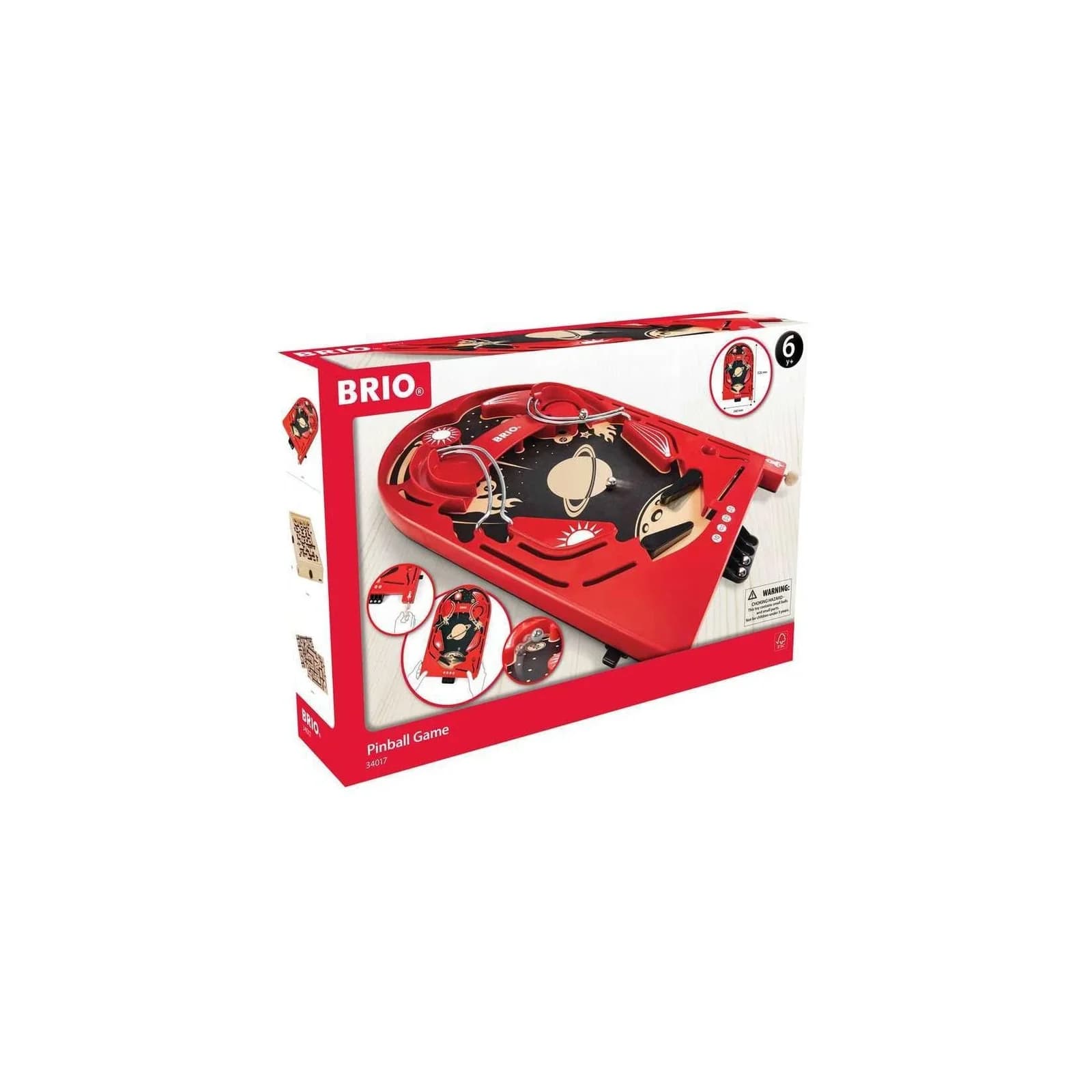 BRIO® Holz Flipper Space Safari Geschicklichkeitsspiel
