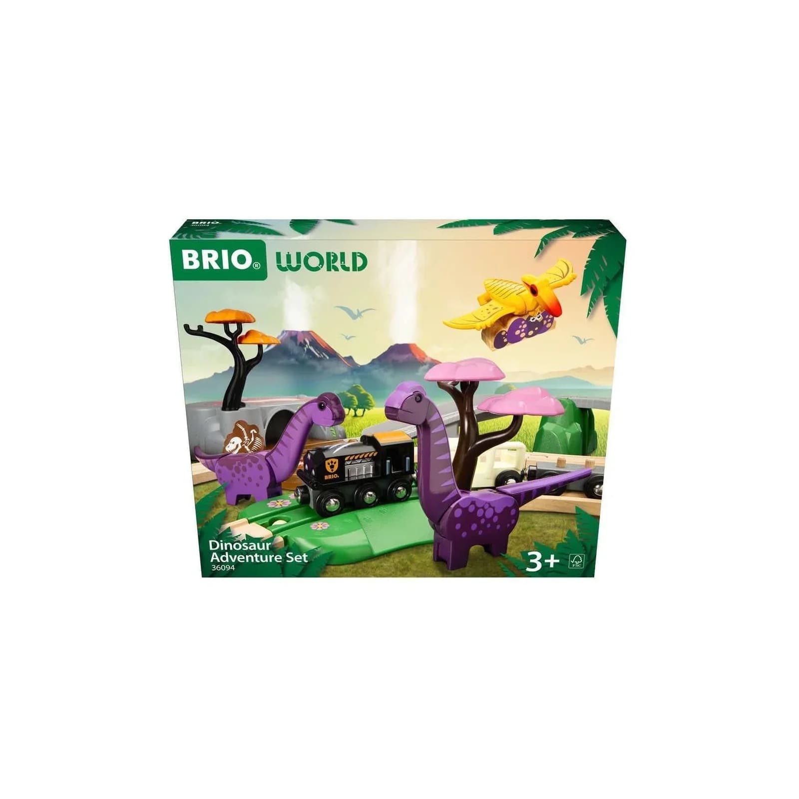 BRIO® Dinosaurier Abenteuer-Set 21-tlg. Spielzeugeisenbahn Bunt