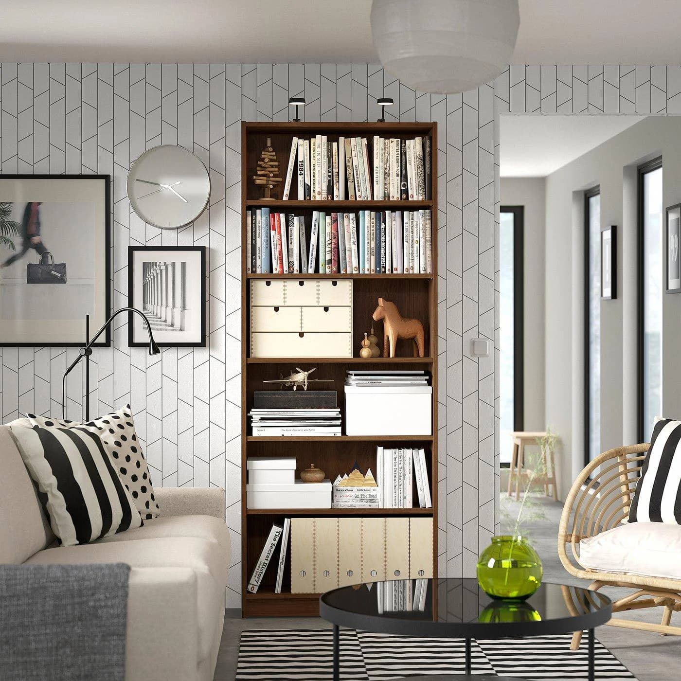IKEA BILLY Bücherregal Braun Nussbaumnachbildung